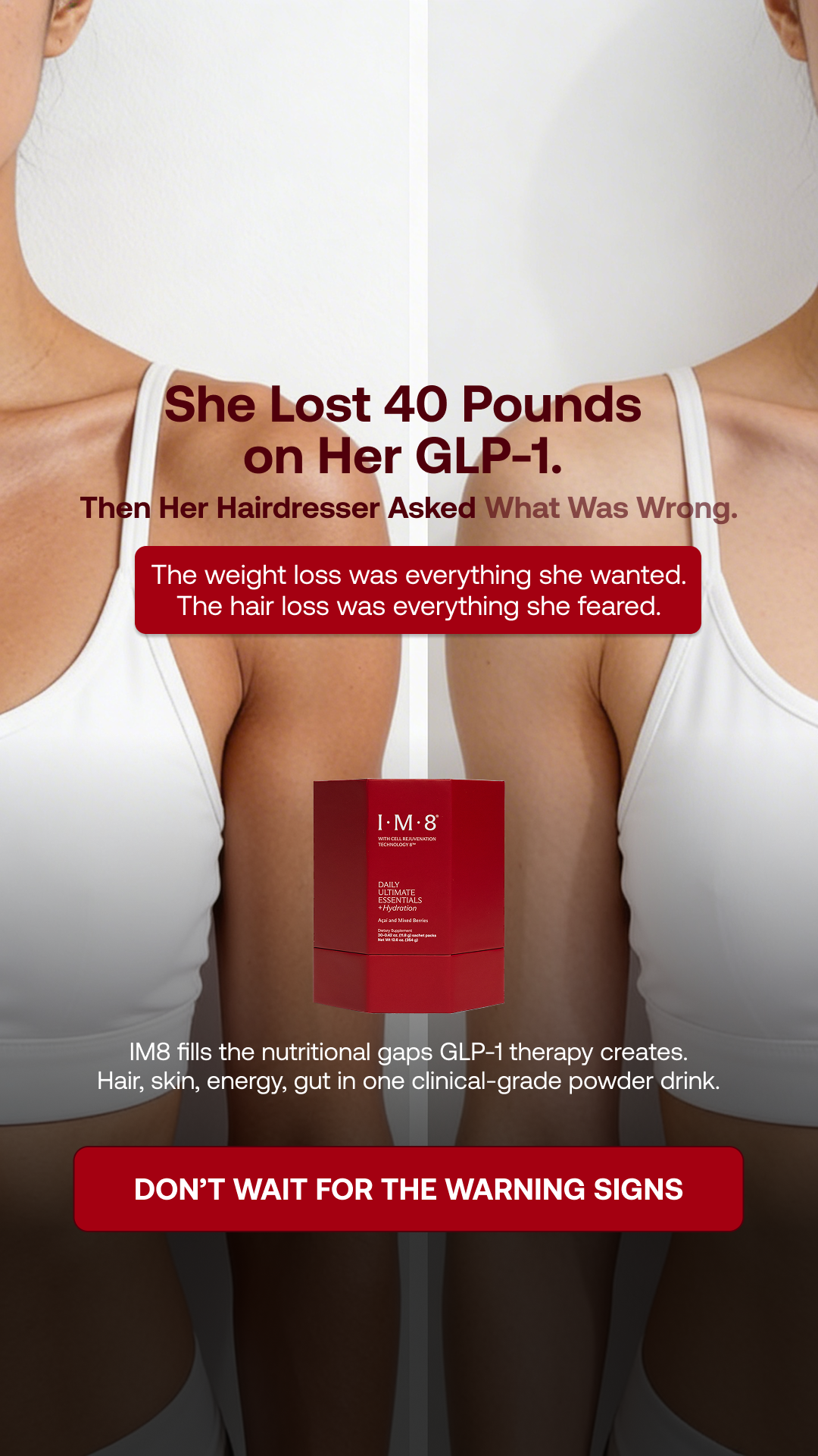 IM8 Health Facebook ad