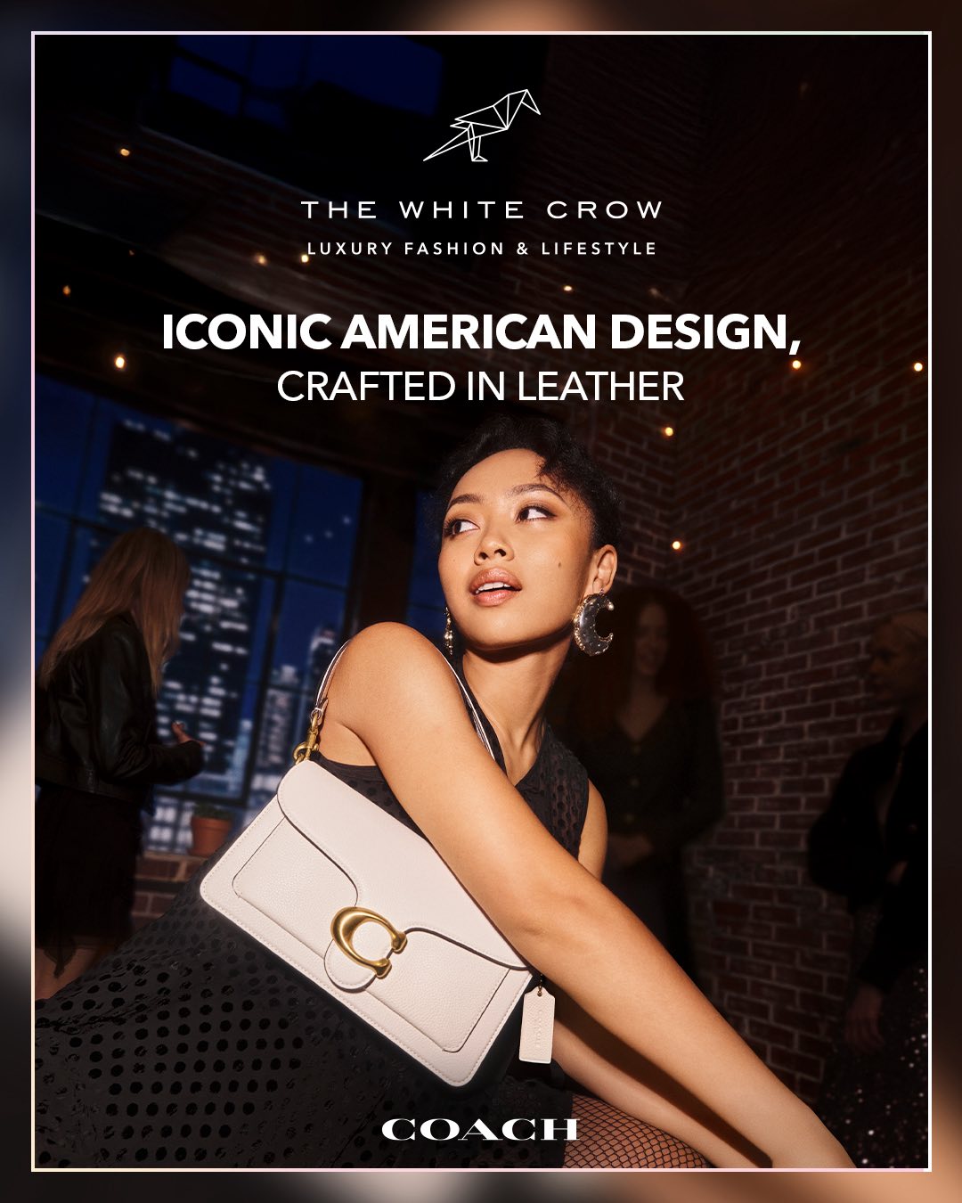 The White Crow Store Facebook ad: The kind of bag that works for nights…