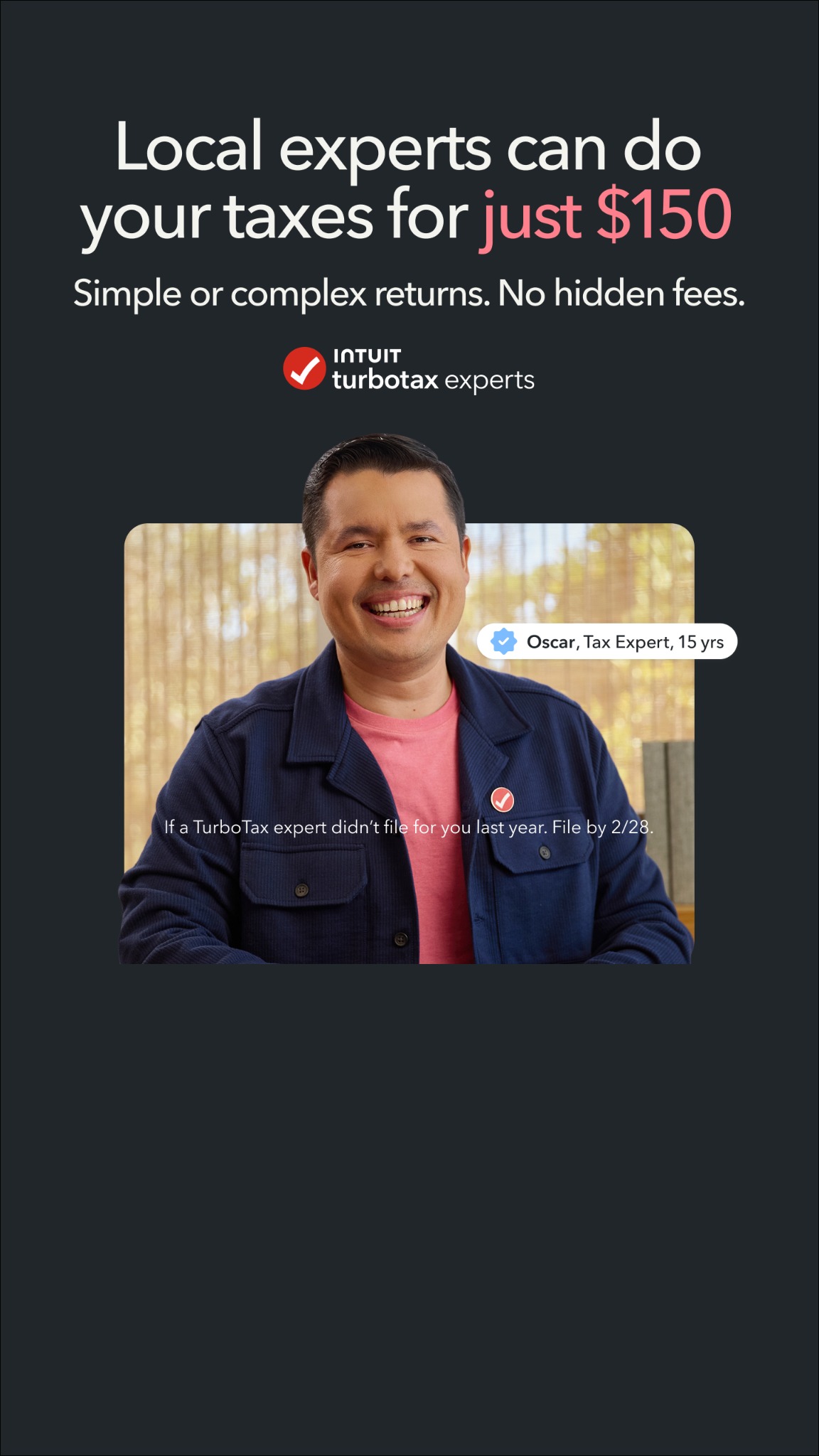 Intuit TurboTax Facebook ad
