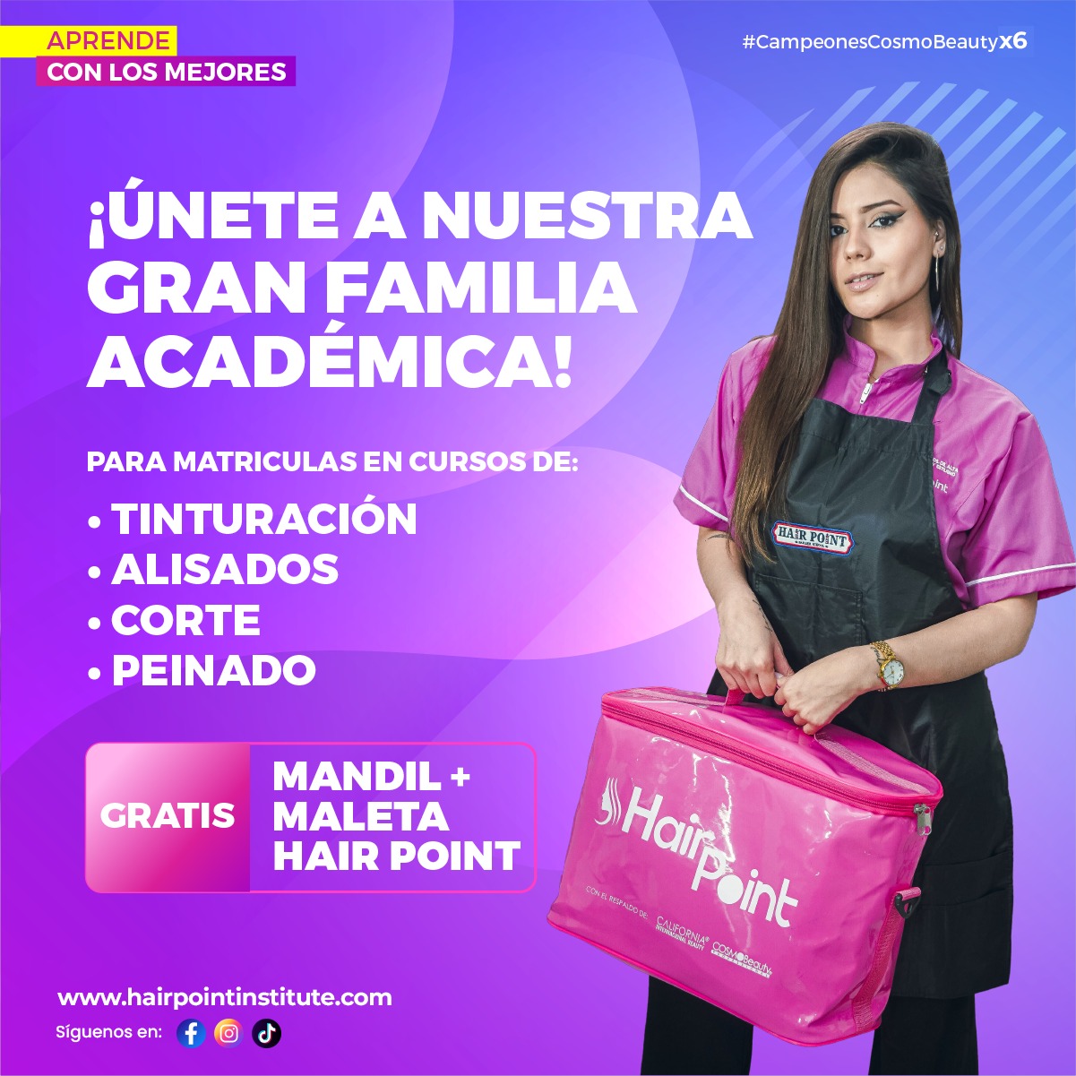 HAIR POINT Instituto De Cosmetología , Estilismo y Estética Integral Facebook ad