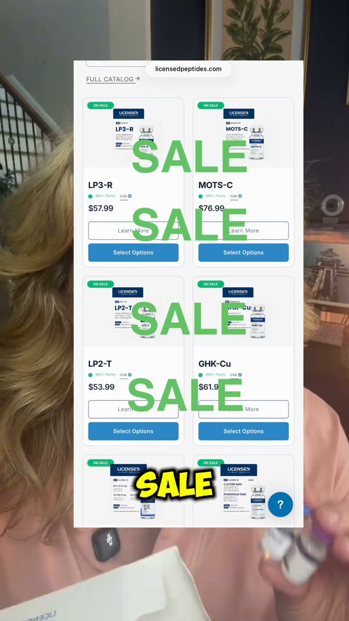 LicensedPeptides Facebook ad