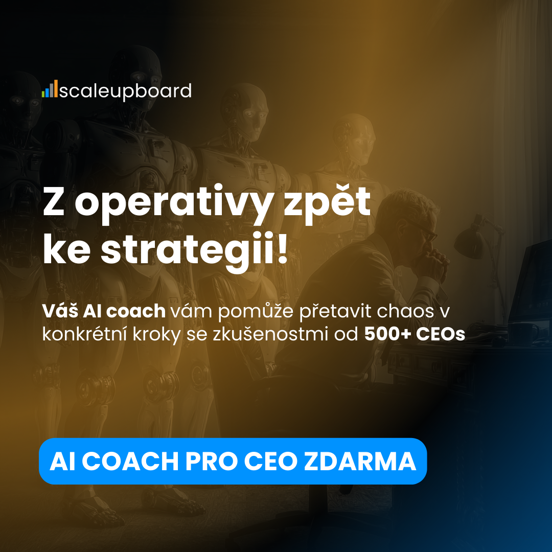 Scaleupboard Facebook ad: Získejte AI asistenta pro CEO!
