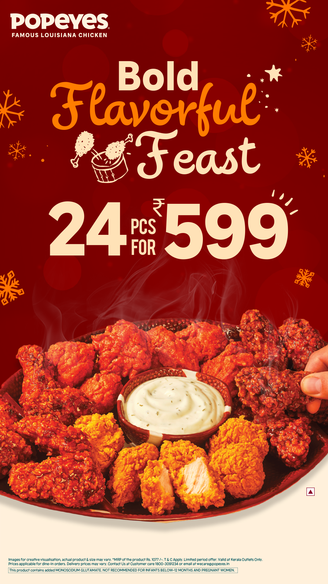 Popeyes India Facebook ad