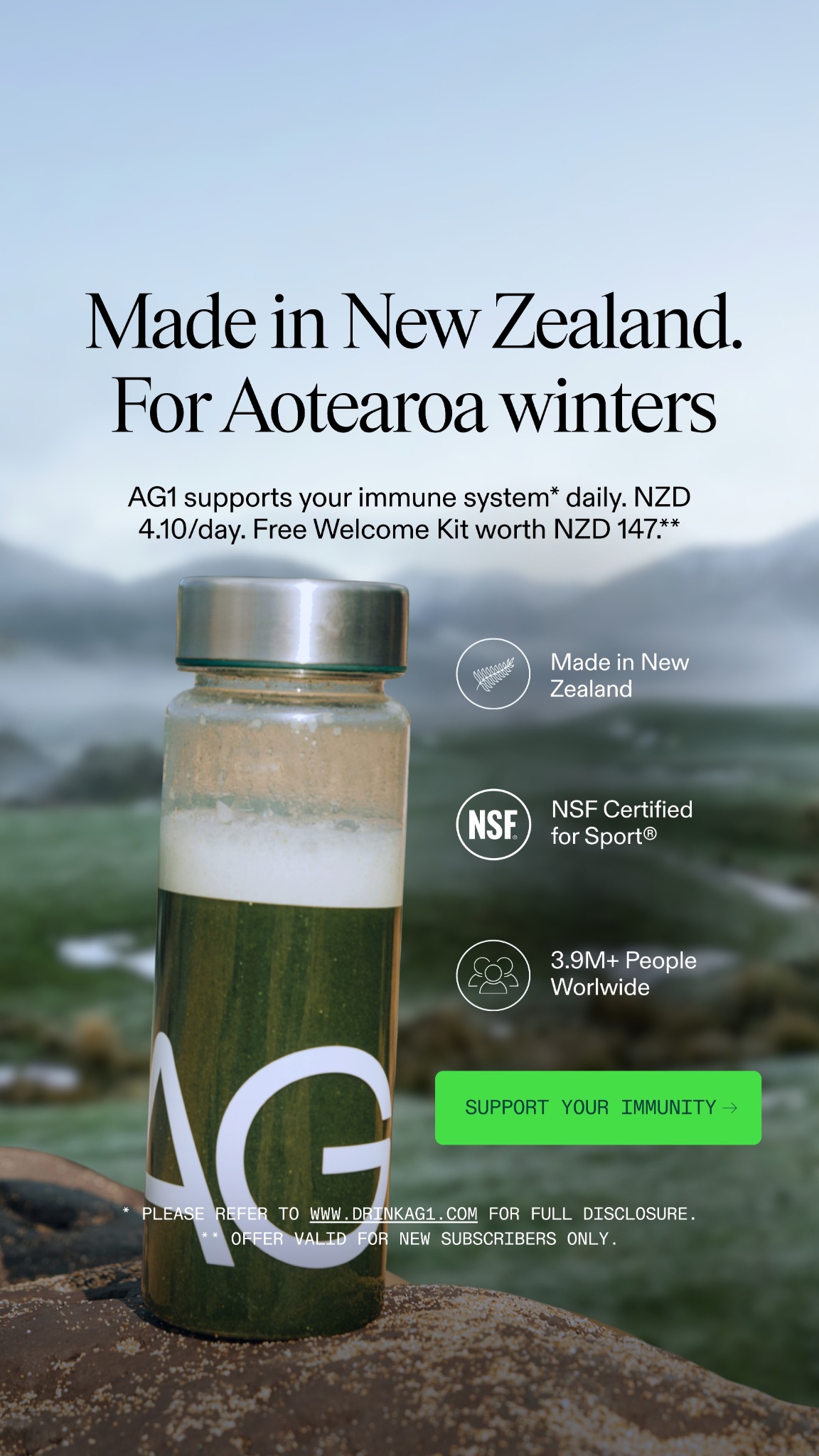 AG1 by Athletic Greens Facebook ad