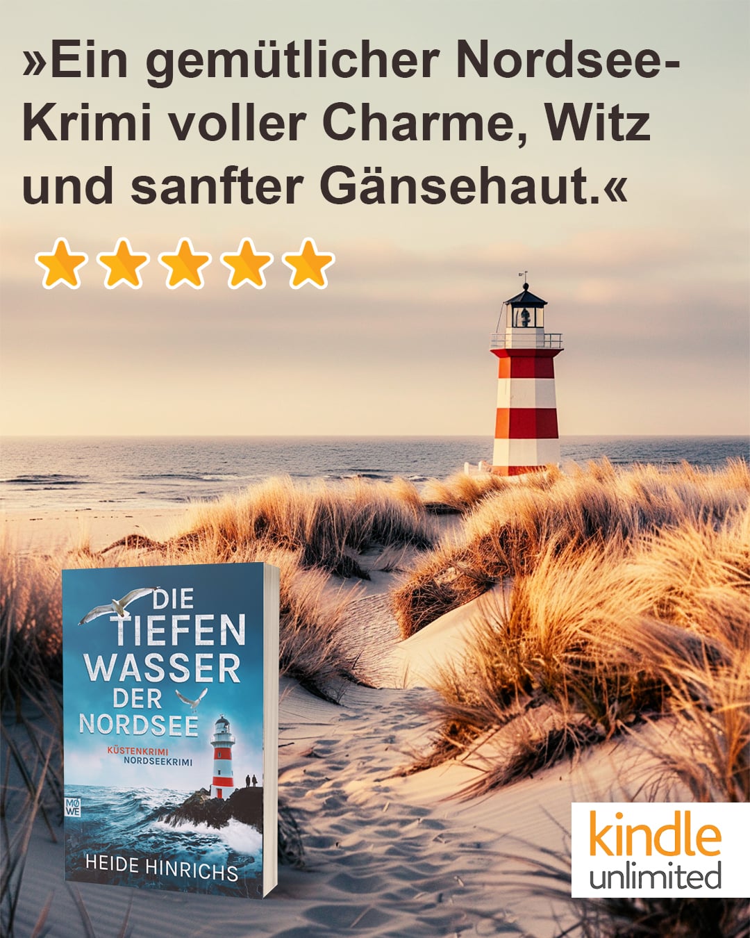 Nordseekrimis von Heide Hinrichs Facebook ad: Charme und Gänsehaut
