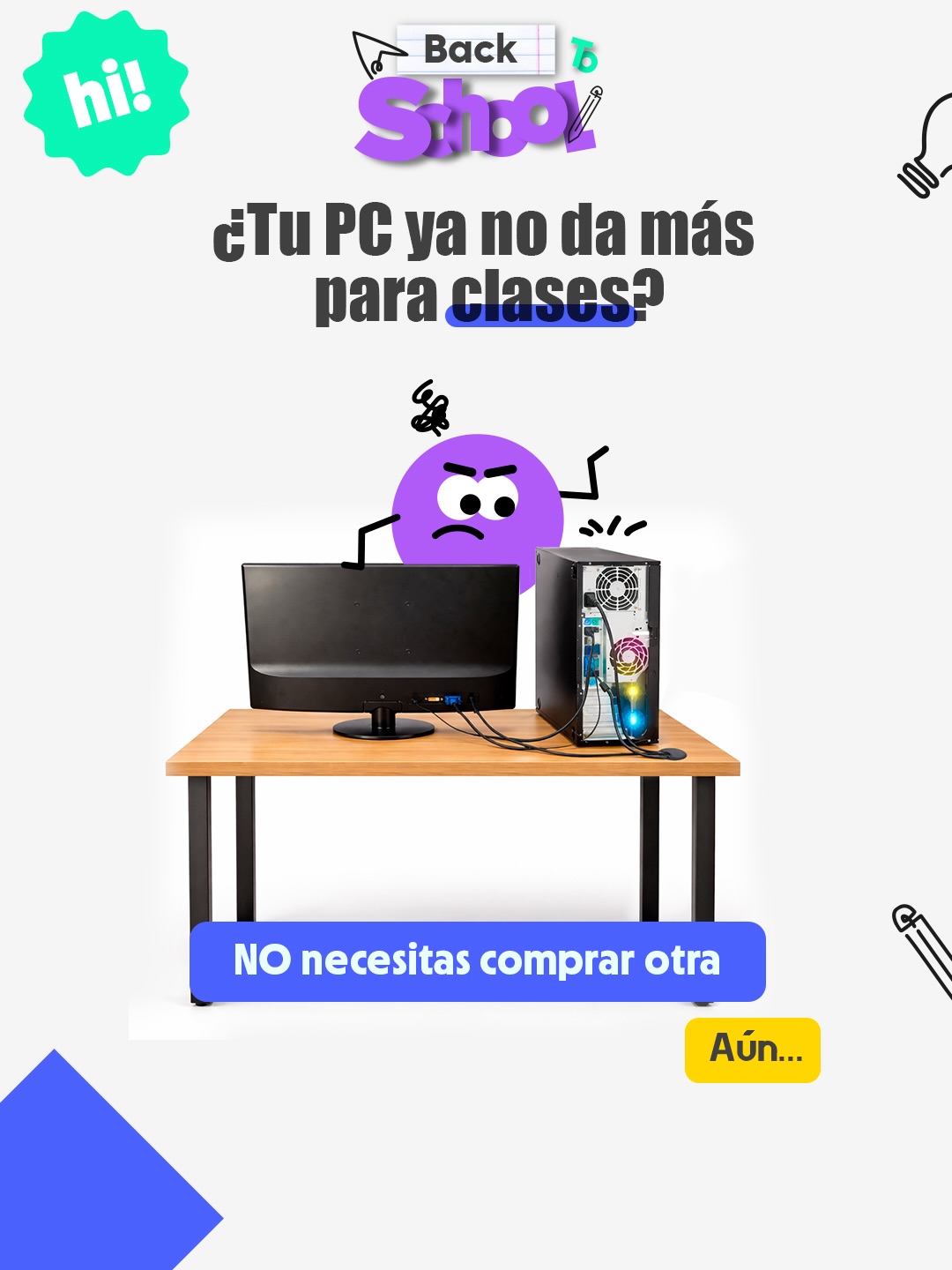 Tecnosmart Ecuador Facebook ad: Este regreso a clases no empieces con una…