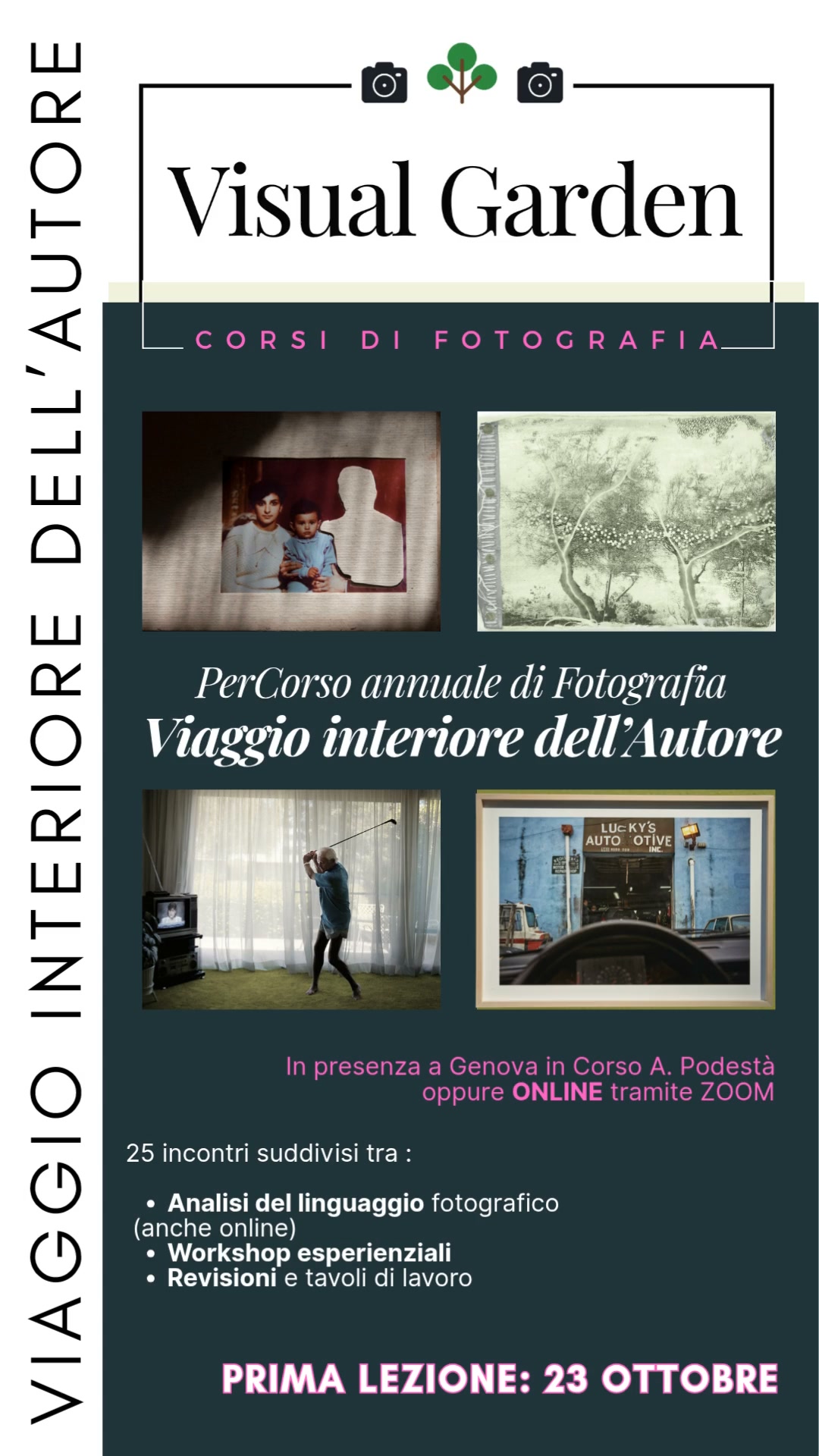 Visual Garden Studio Fotografico - Genova Facebook ad: Percorso di Fotografia annuale - Viaggio Interiore…