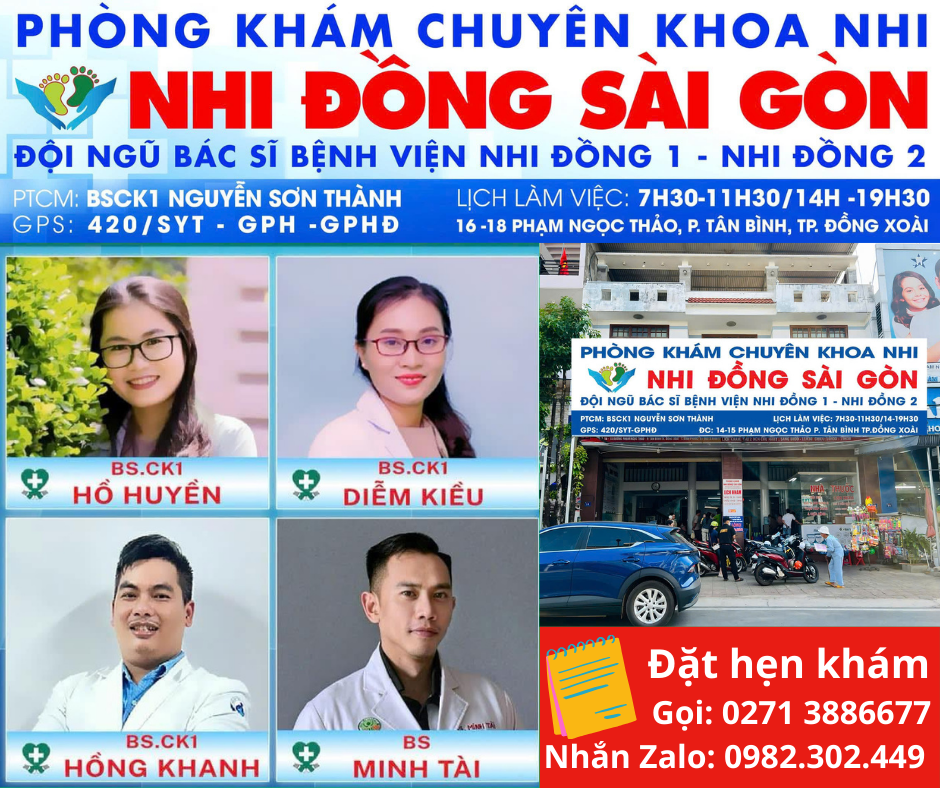 Phòng Khám Nhi Đồng Sài Gòn - Bình Phước - BS BV Nhi Đồng 1,2 Facebook ad: Phòng khám do các bác sĩ giàu kinh…
