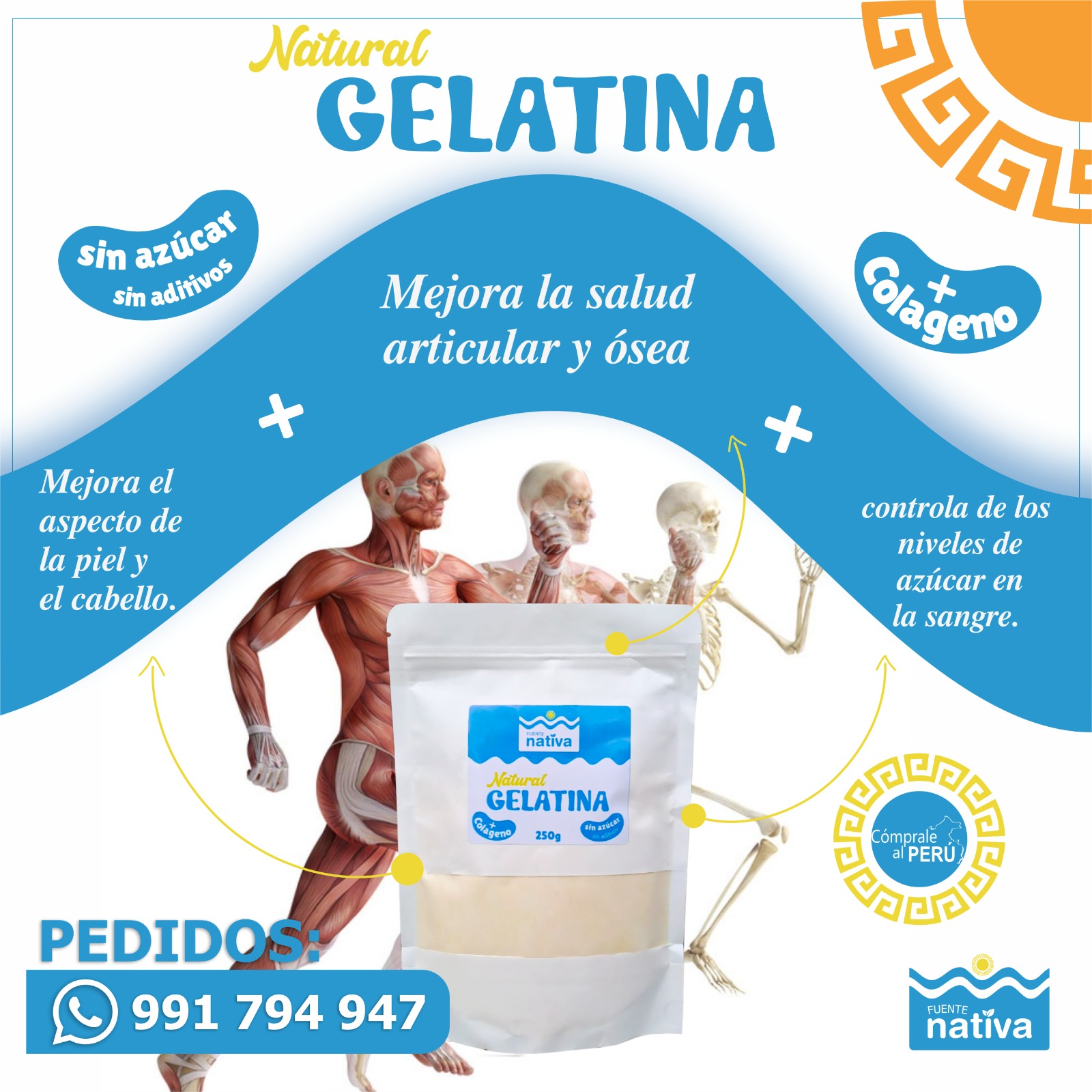 Fuente nativa - Alimento Natural Facebook ad: ¿Qué es la GELATINA SIN SABOR?