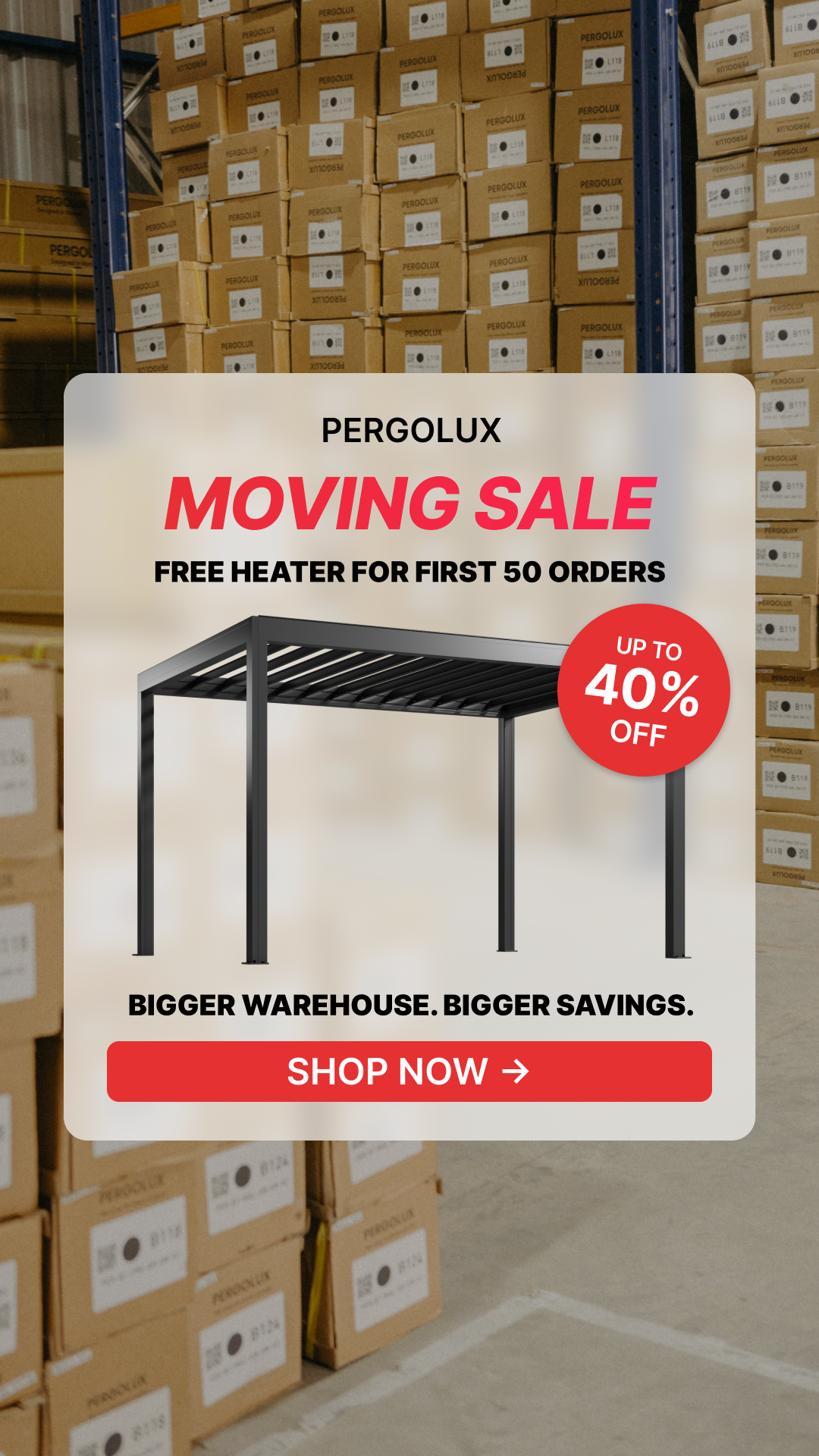 pergolux.au Facebook ad