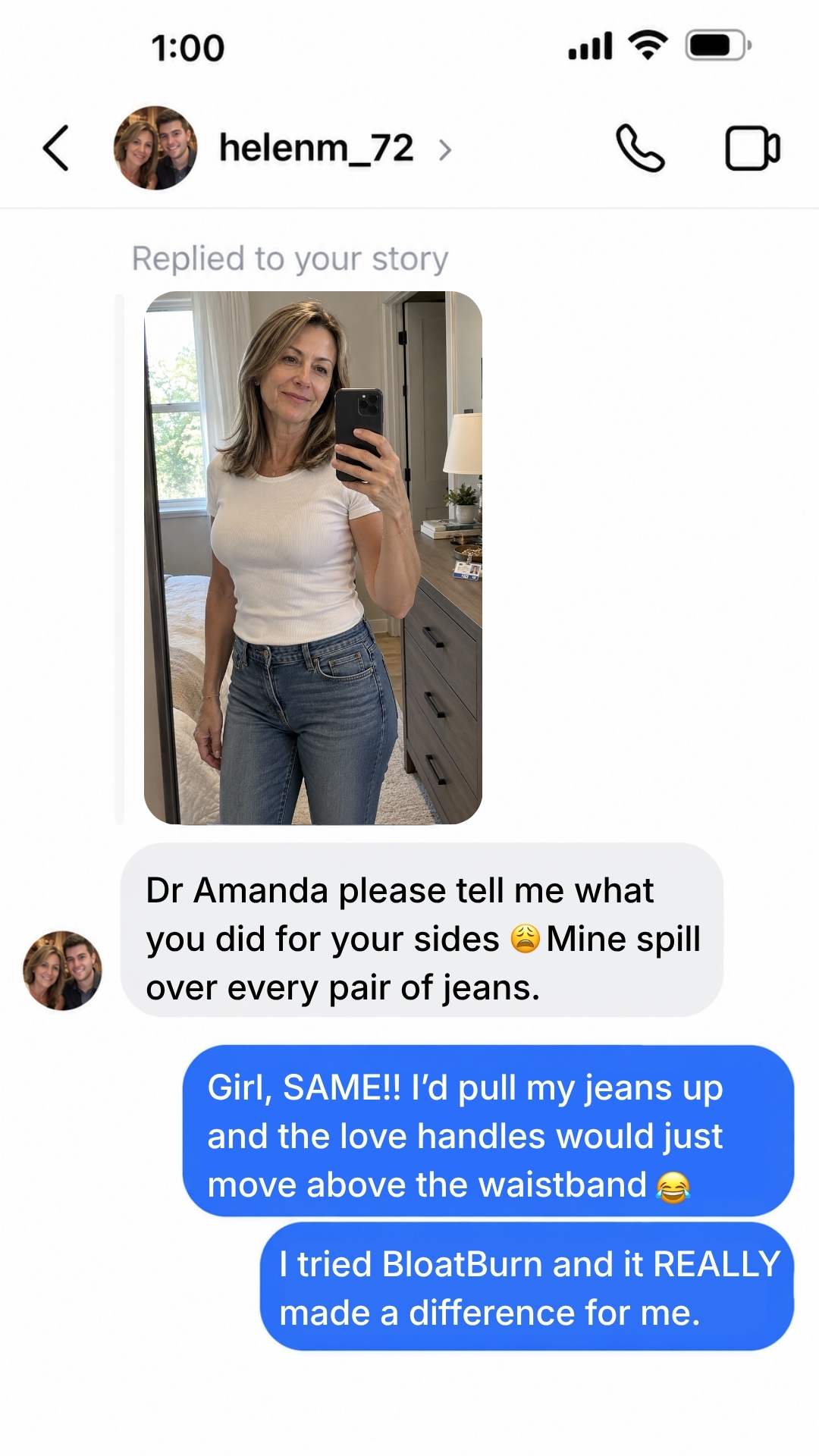 Amanda Thomson Facebook ad: Drop the Lbs in weeks!