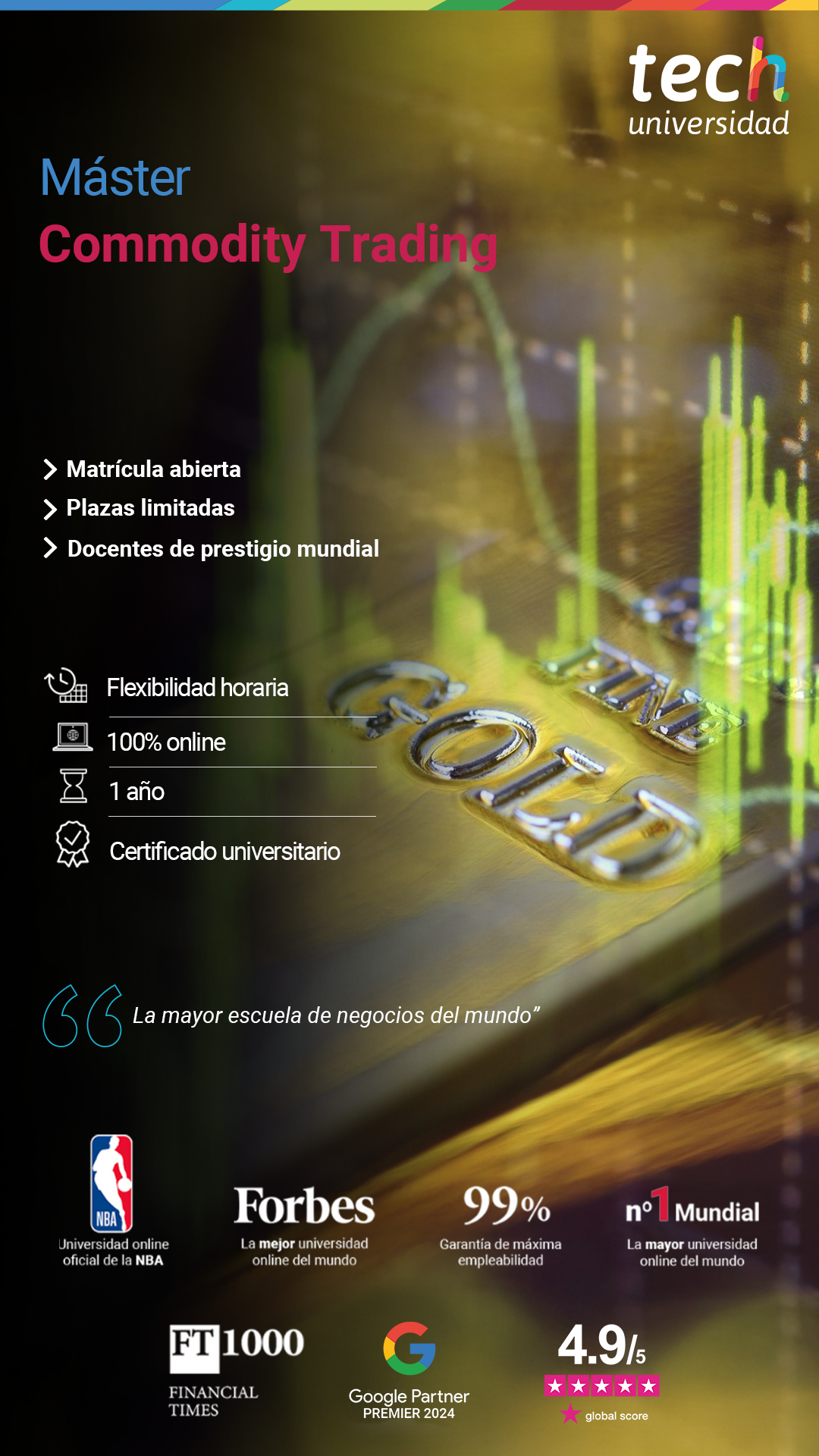 TECH Global University school of business ES. Facebook ad