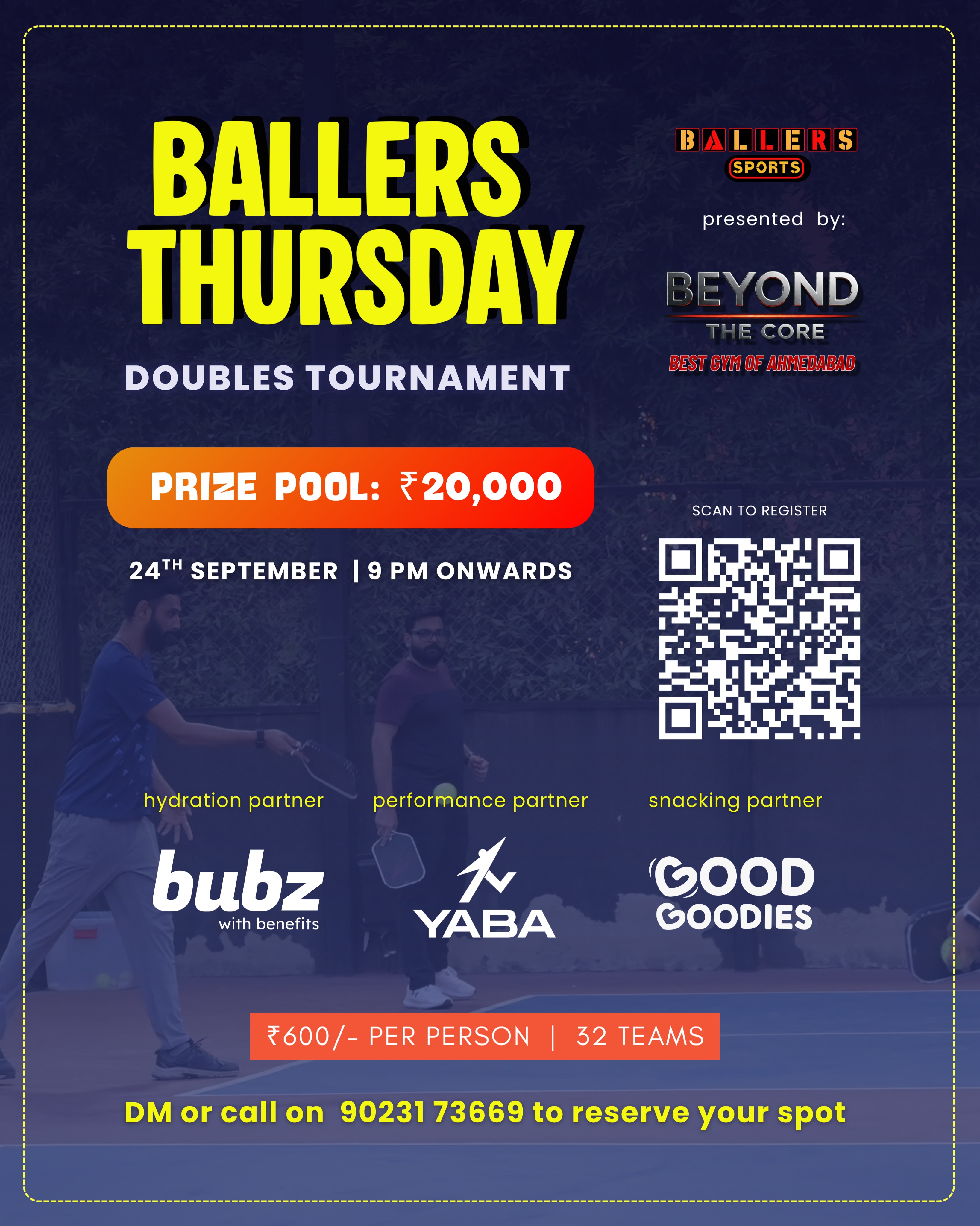 Ballers Pickleball Facebook ad