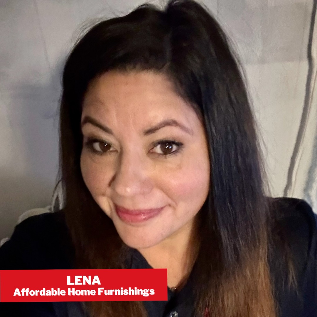 Affordable Home Furnishings Facebook ad: Mi nombre es Lena y hago ventas en…