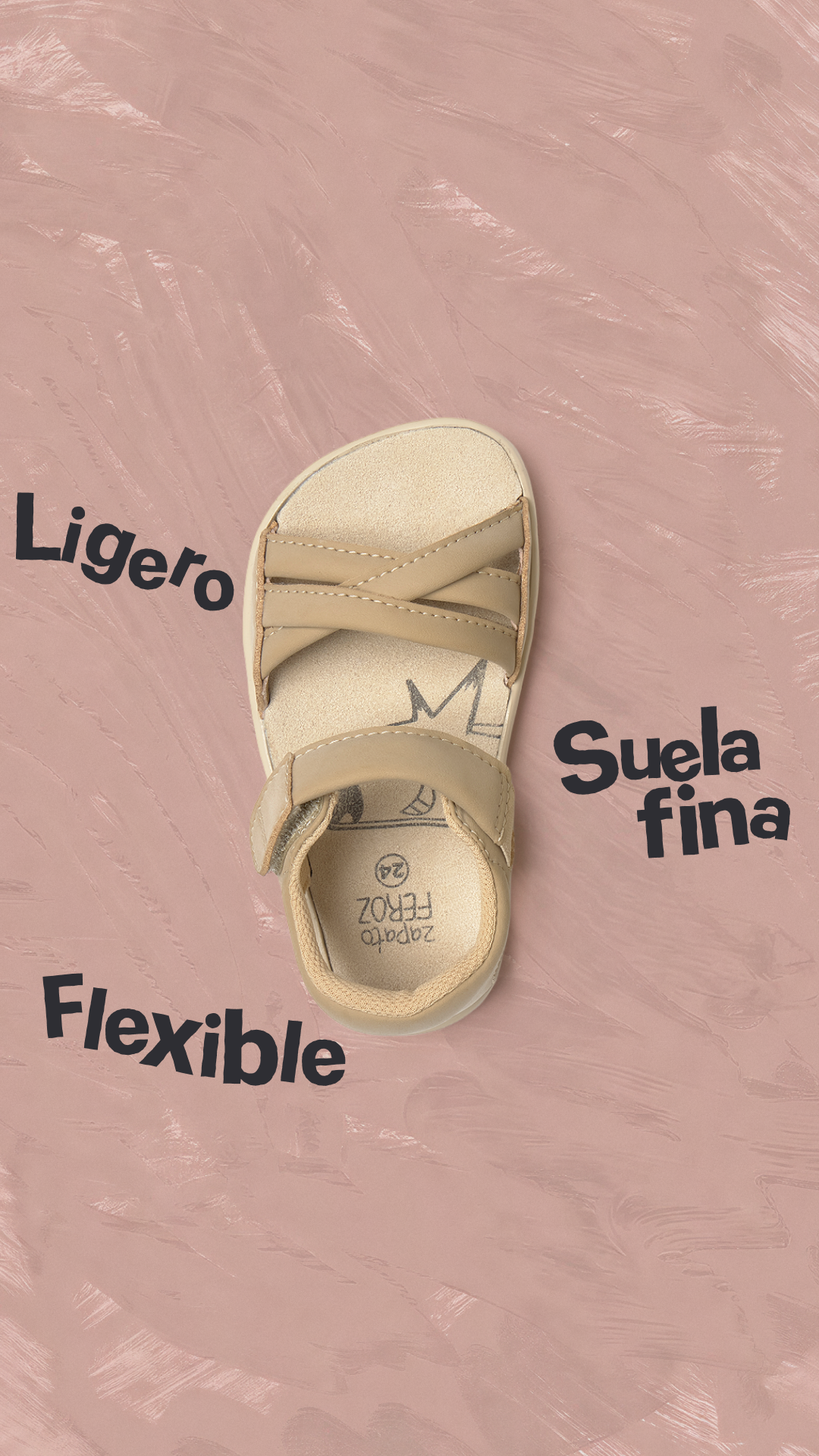 zapato FEROZ Facebook ad: Movimiento natural, sin estorbos