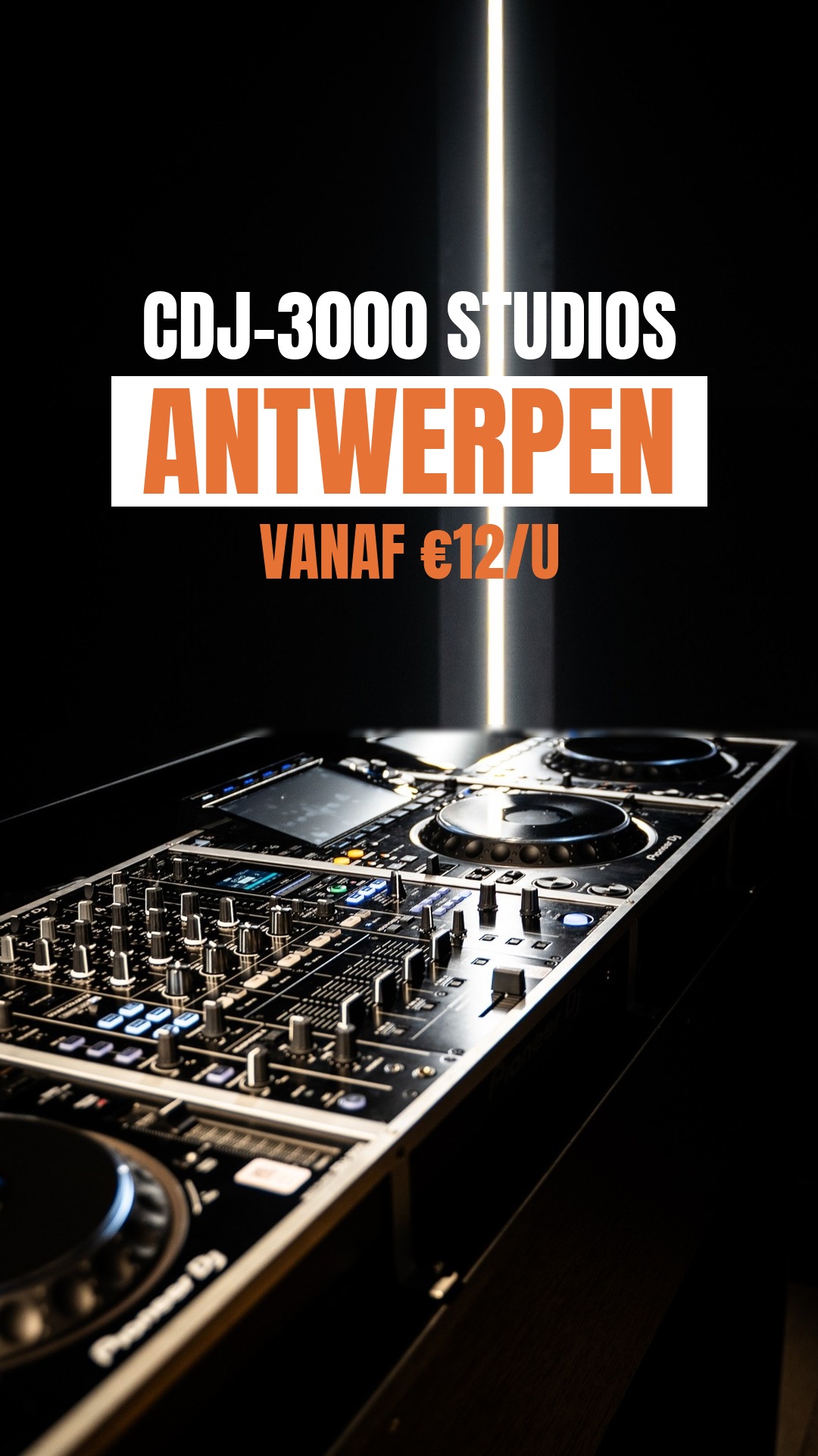 Plug The Jack Facebook ad: DJ-studio's Antwerpen · vanaf €12/u