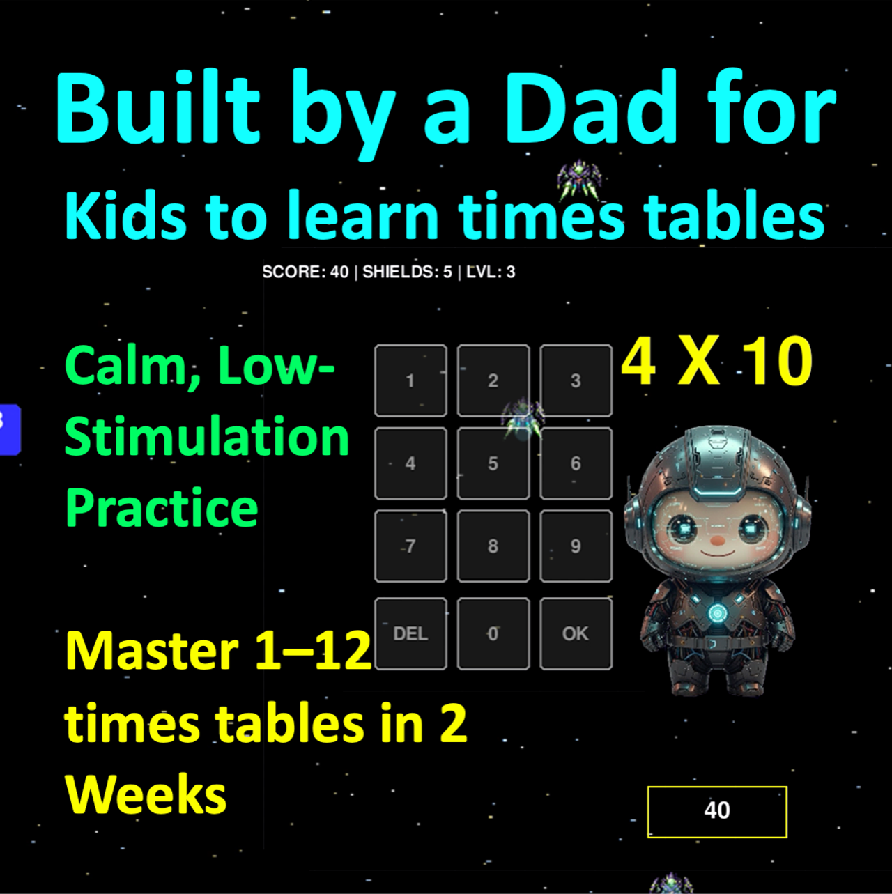 Gotitdad Facebook ad: Dad built Times Tables Game