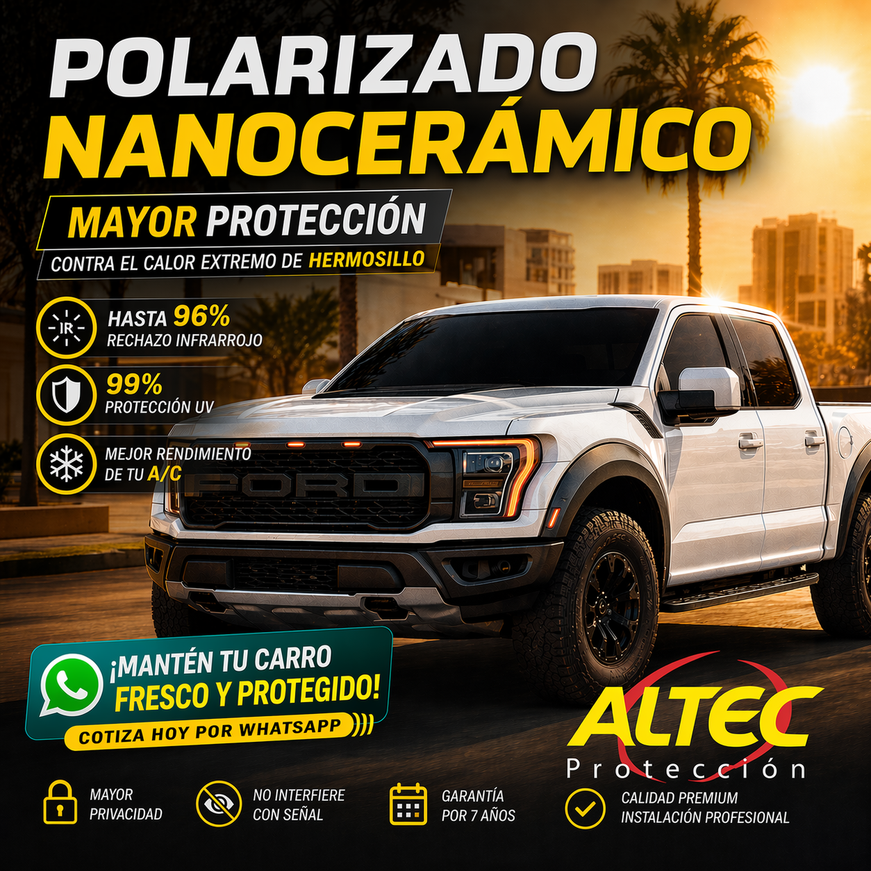 Altec Hermosillo Facebook ad: ALTEC POLARIZADO HERMOSILLO