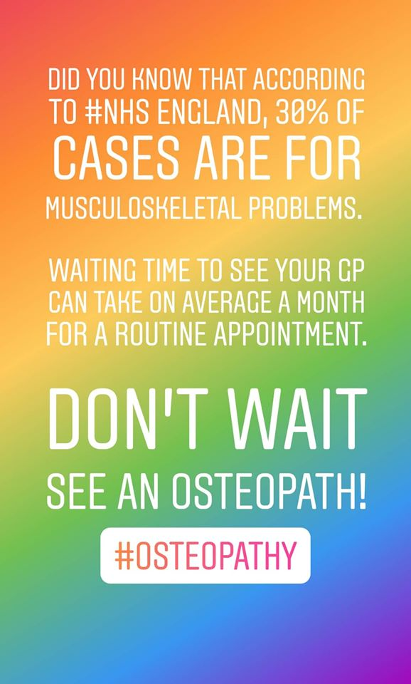 Osteopathy Works Facebook ad: Home