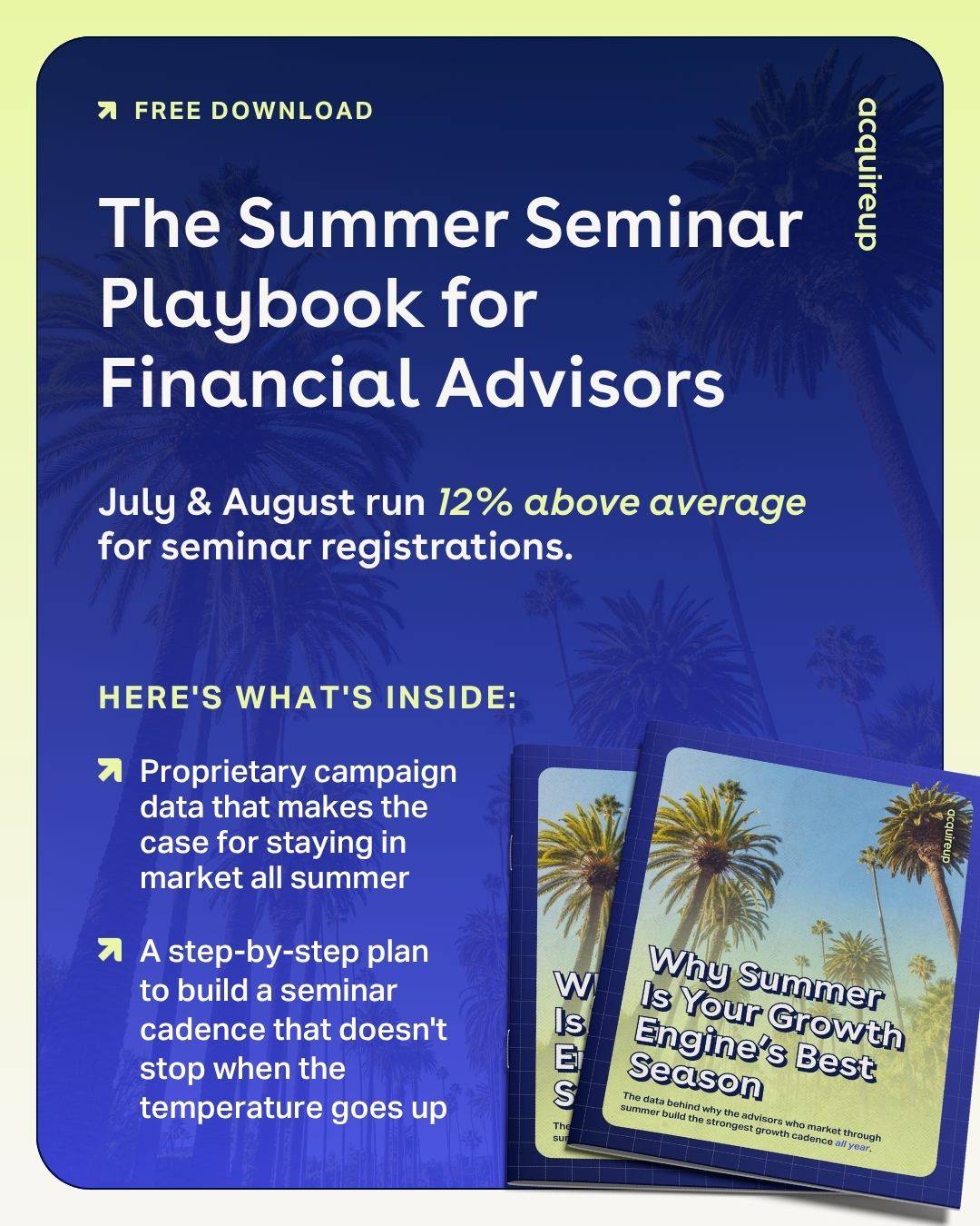 AcquireUp Facebook ad from Jul 18, 2026