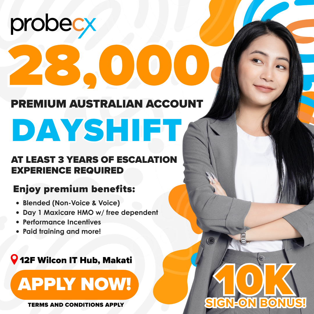 Probe CX Philippines Facebook ad