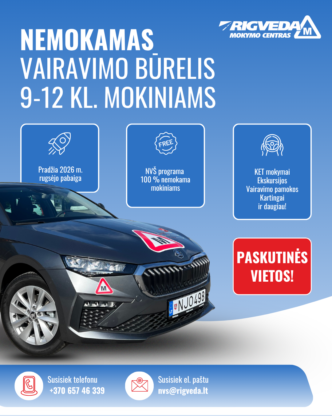 Rigveda Facebook ad: Paskutinės vietos