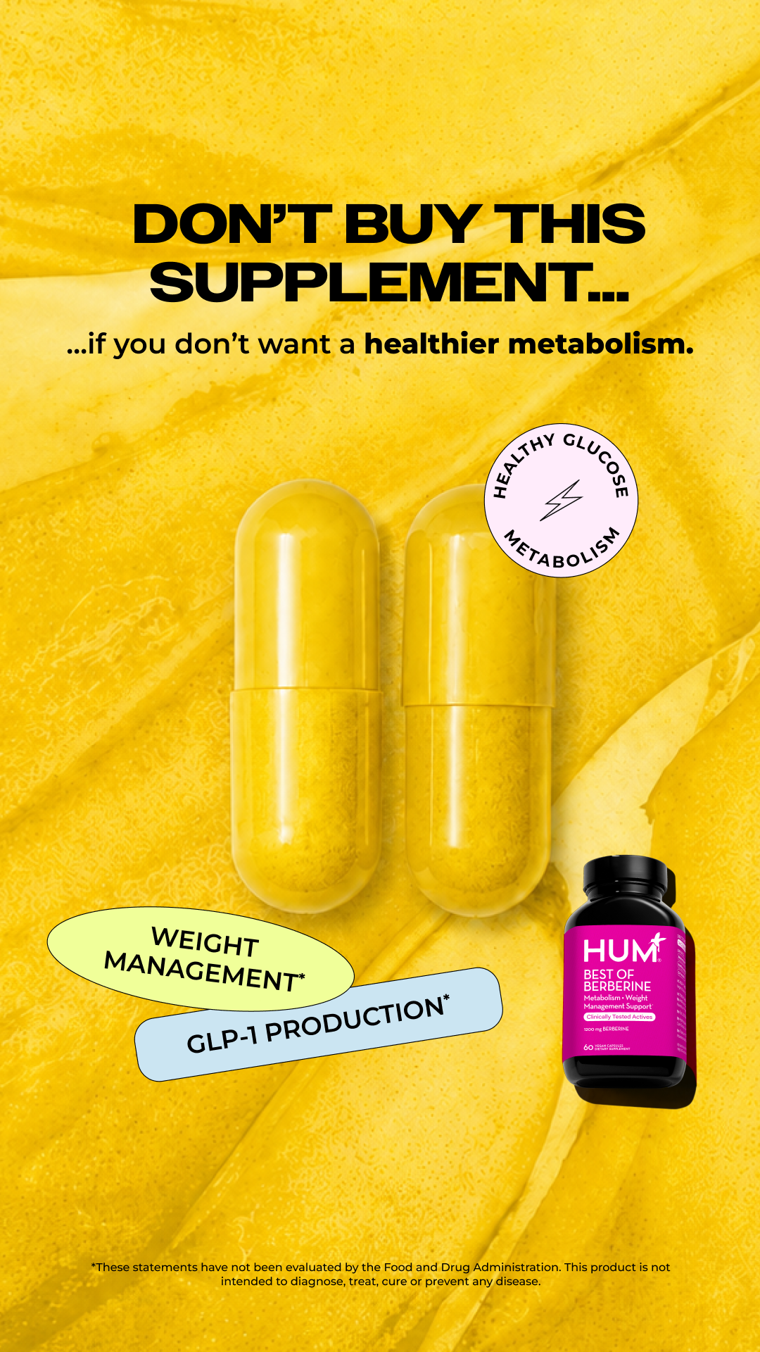 HUM Nutrition Facebook ad