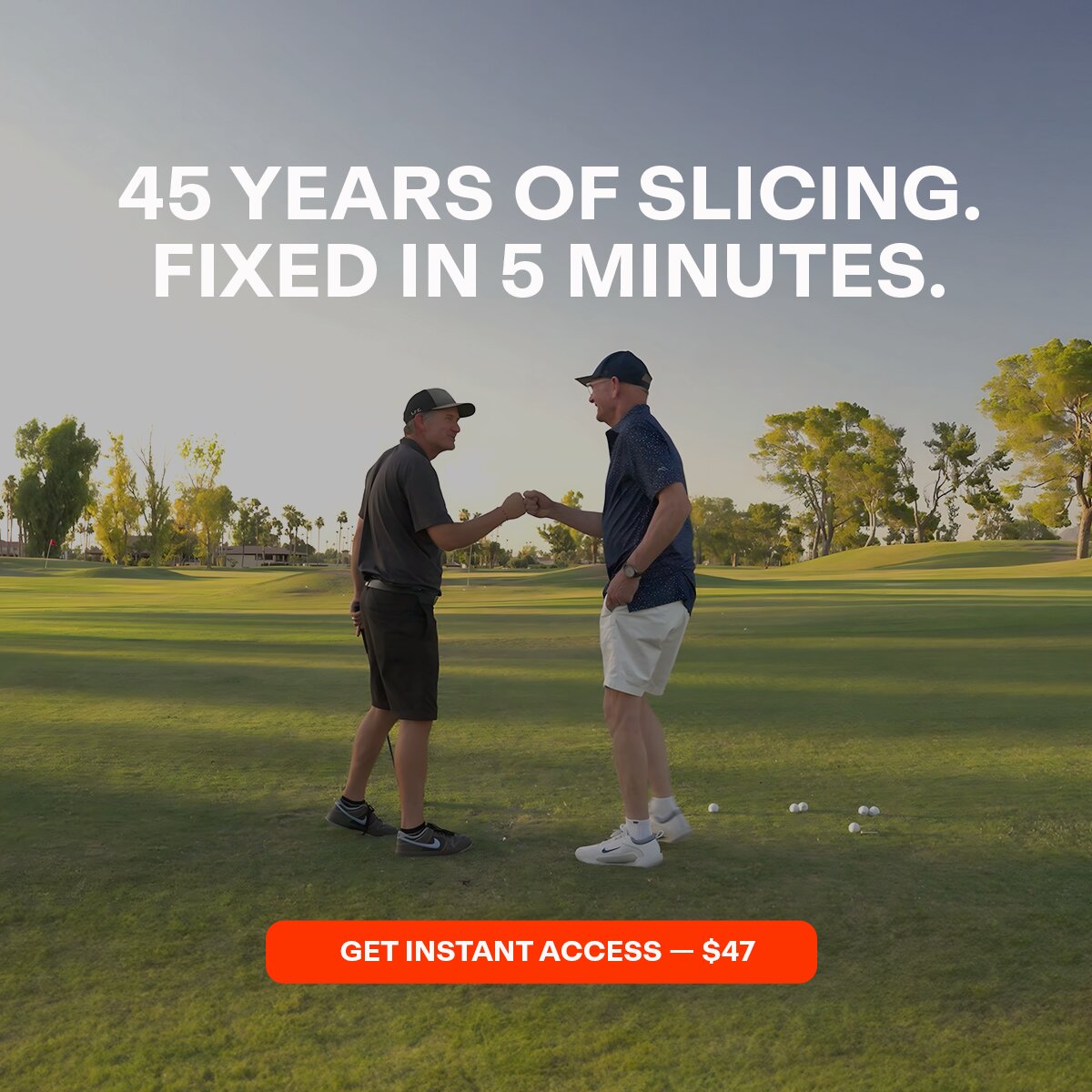 Hank Haney's One-Shot Slice Fix Facebook ad