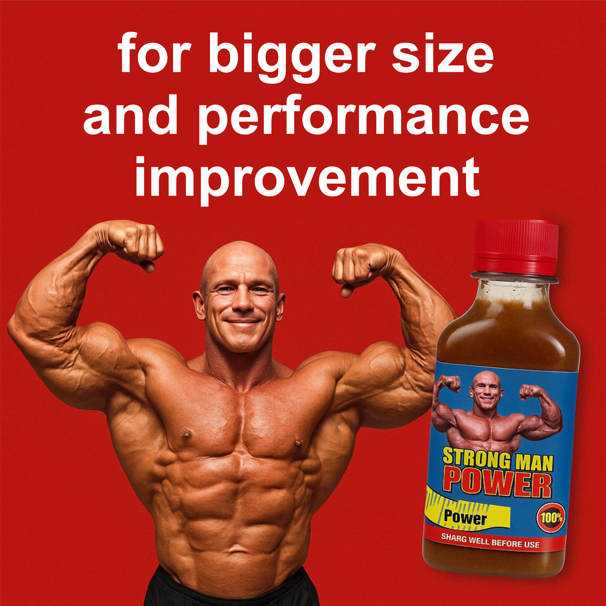 Strongman syrup Facebook ad from May 22, 2025