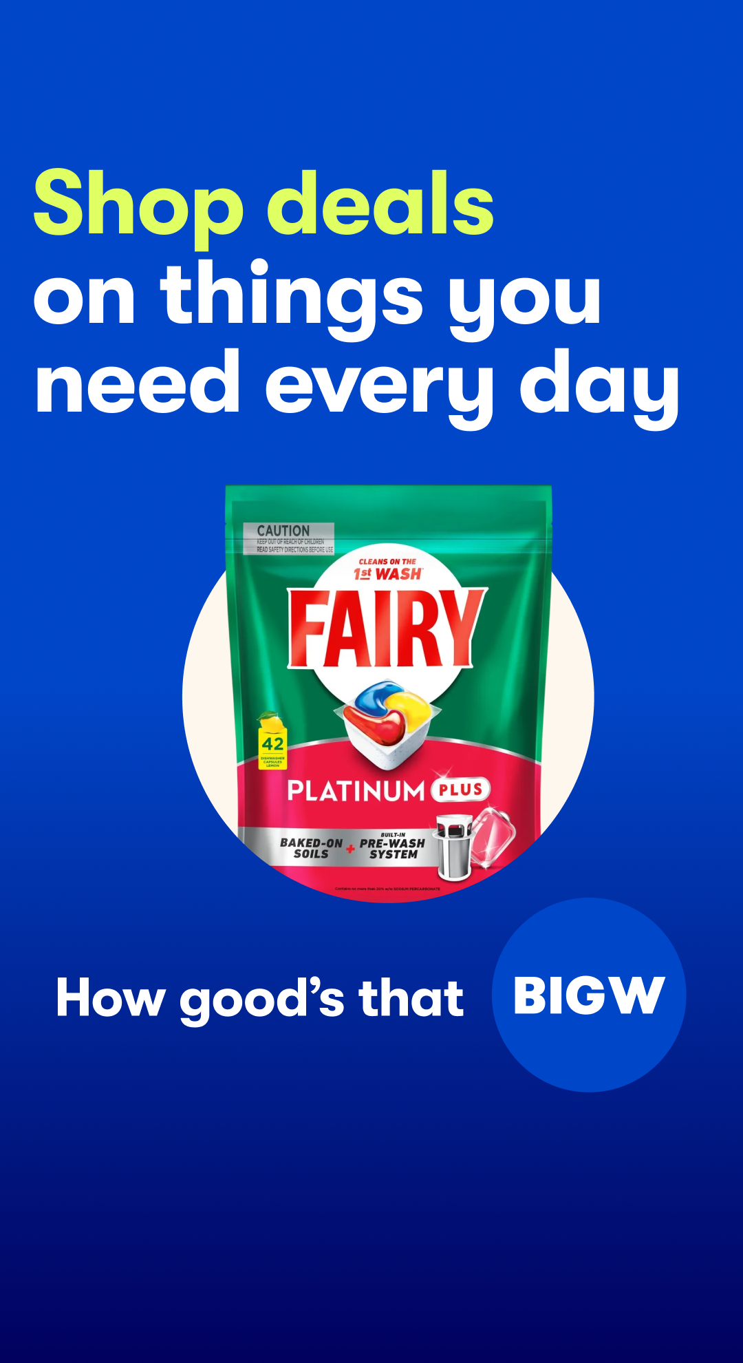 BIG W Facebook ad