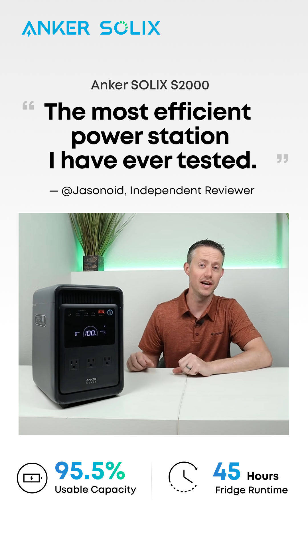 Anker SOLIX Facebook ad