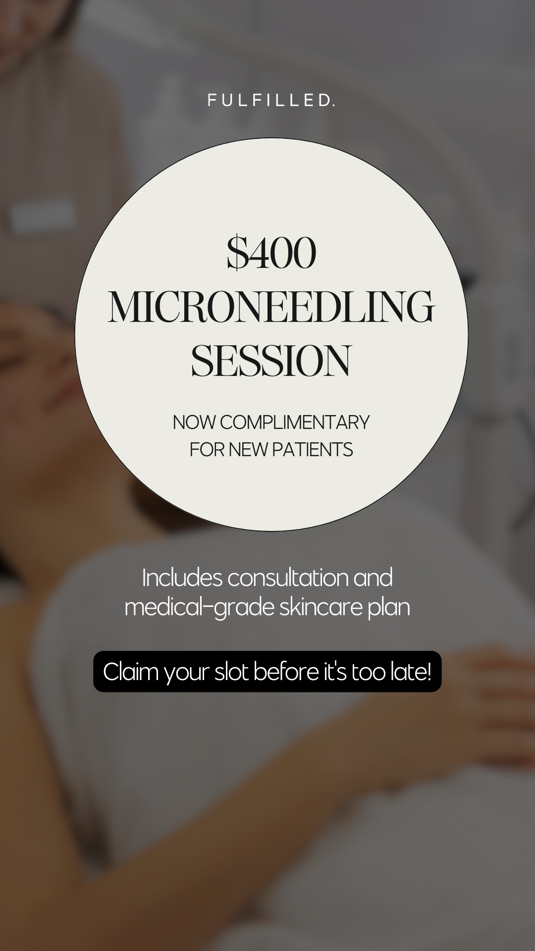 Fulfilled Aesthetics Facebook ad from Apr 6, 2026