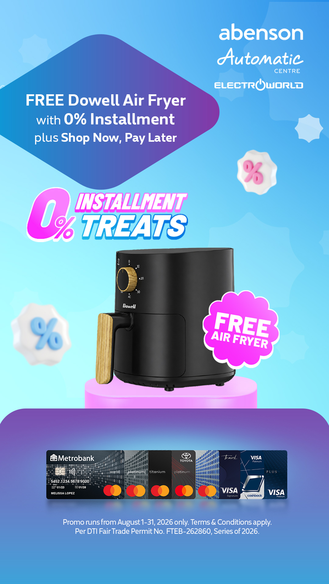 Metrobank Card Facebook ad