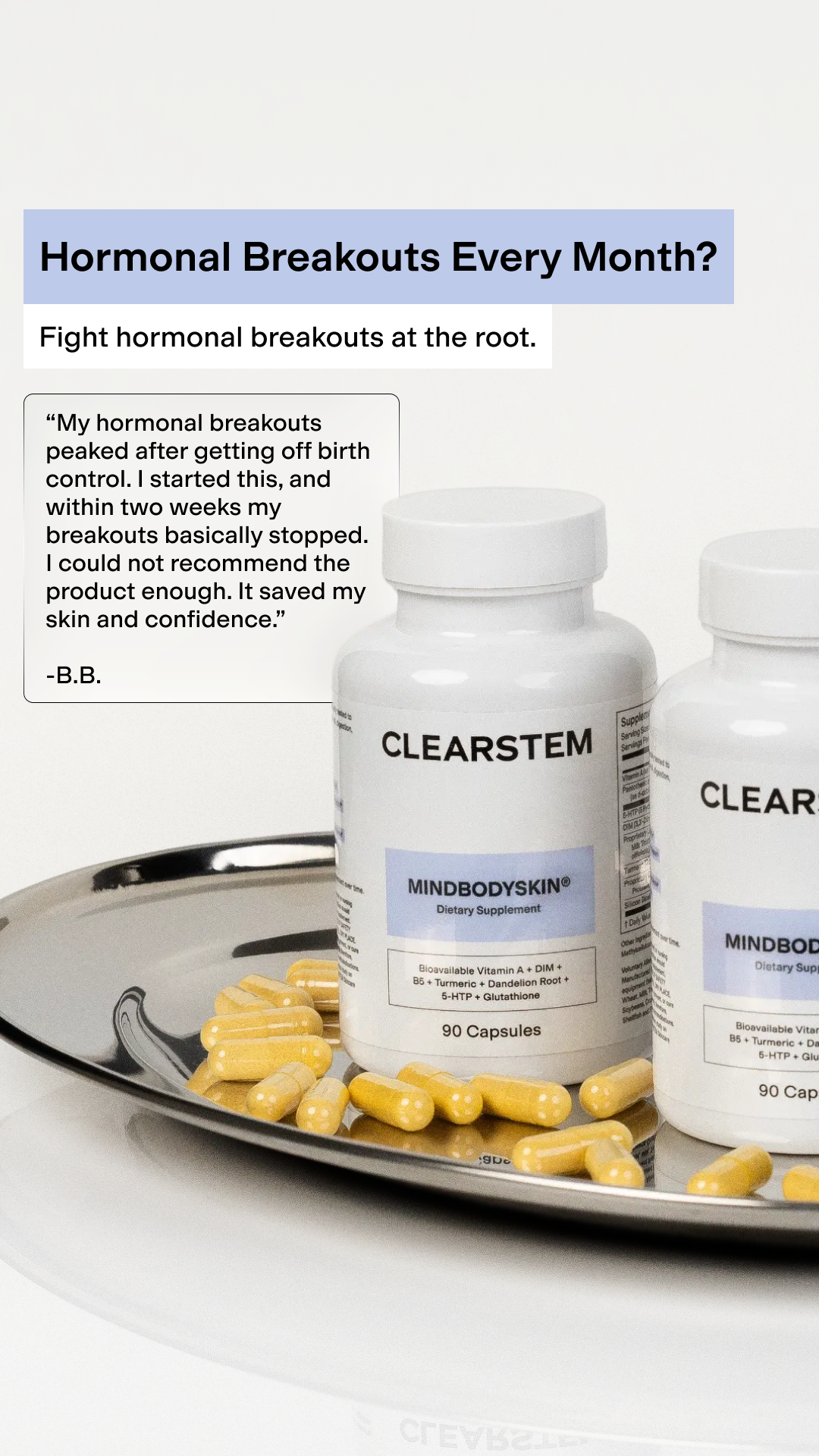 CLEARSTEM Skincare Facebook ad