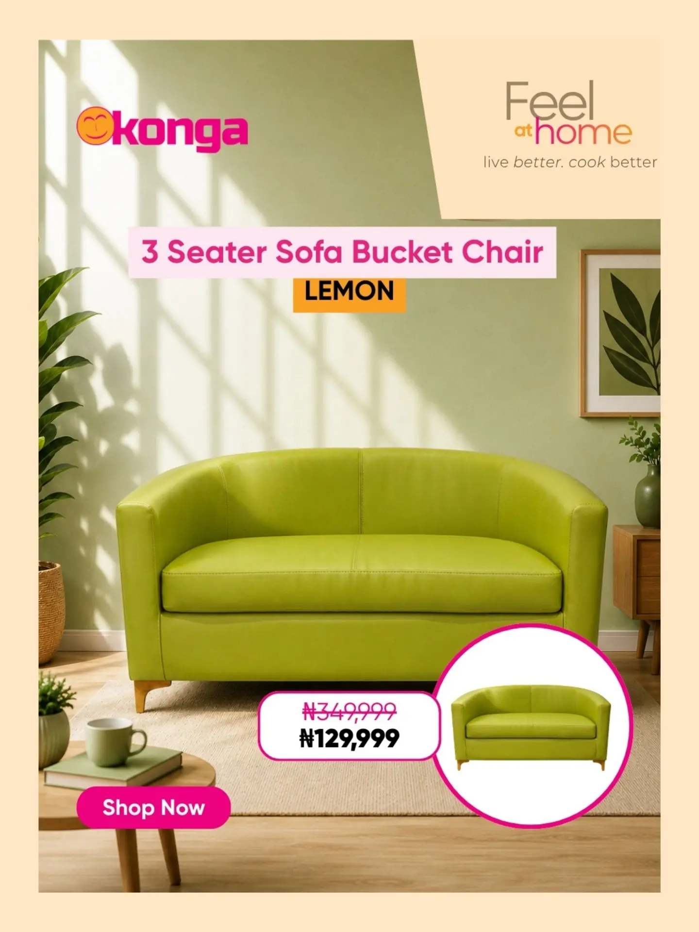 Konga.com Facebook ad: Your home doesn’t have to be perfect.