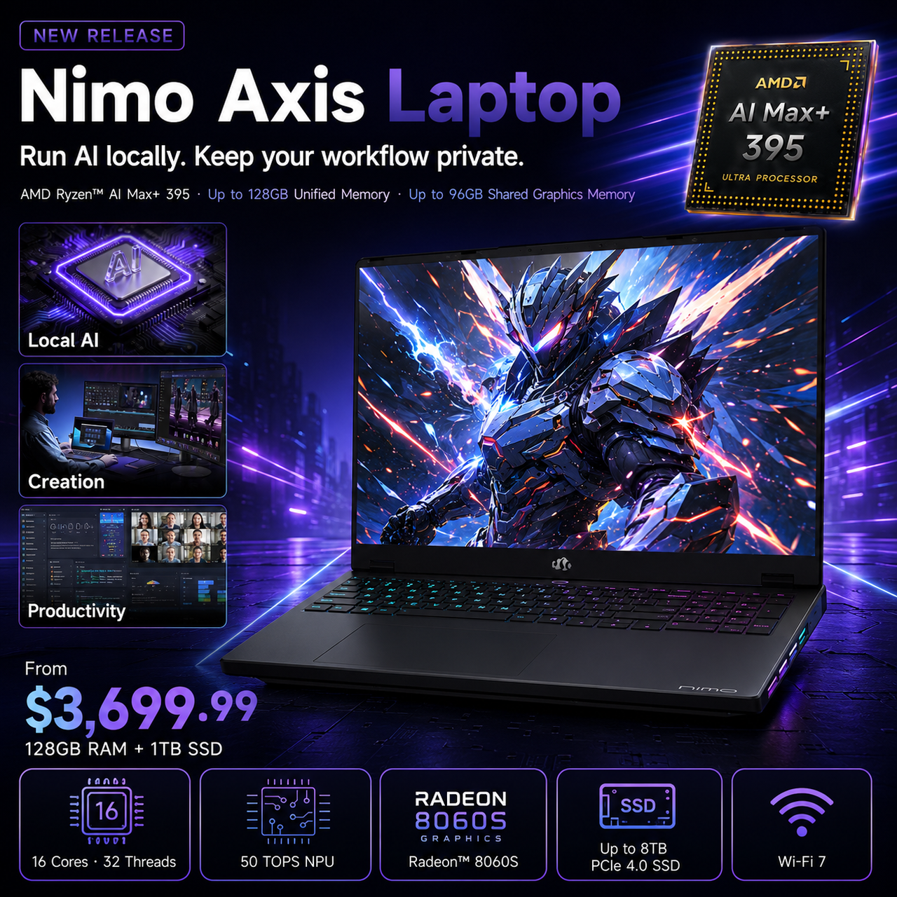 NIMO PC Facebook ad: Nimo Axis AI Laptop