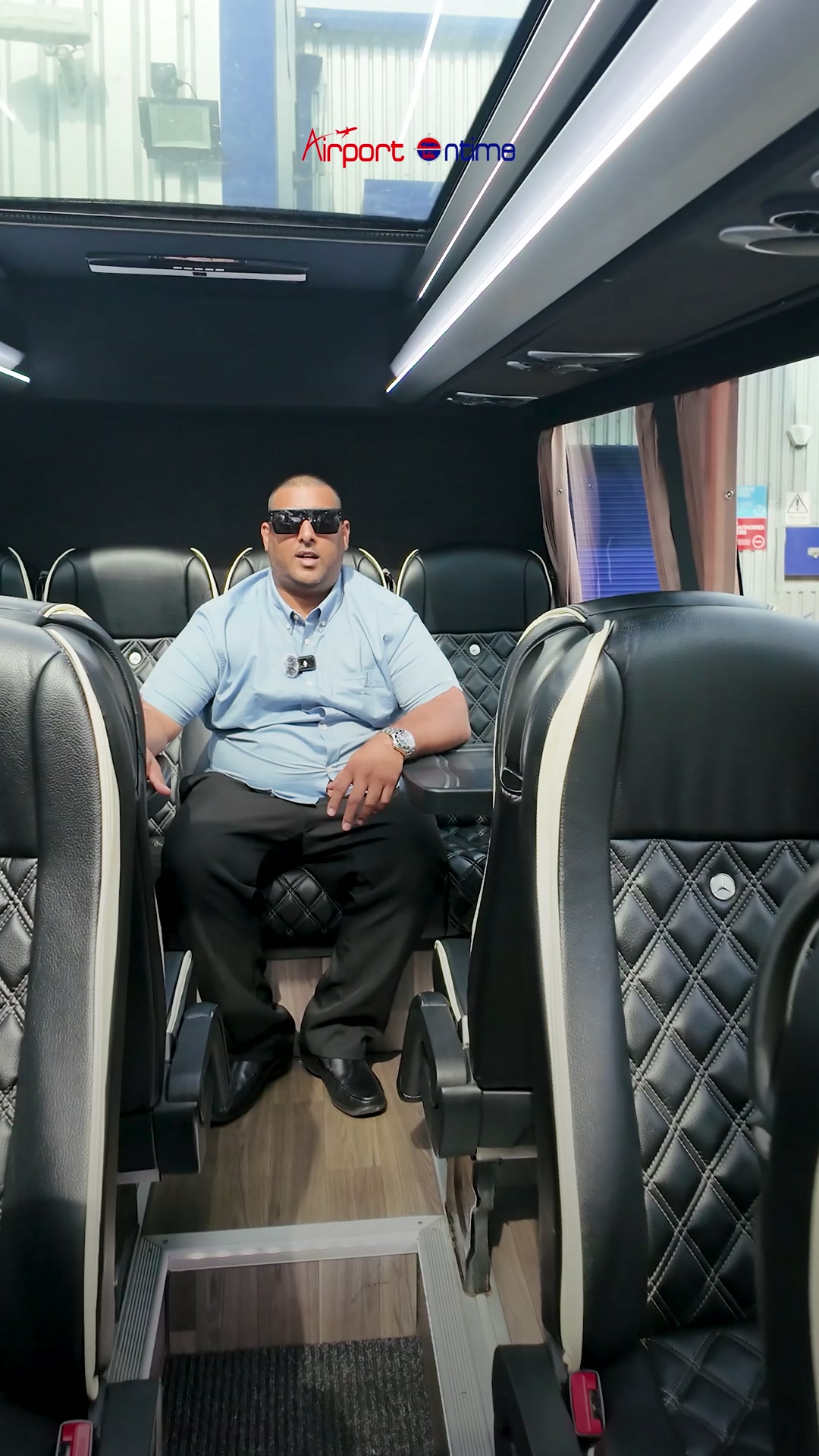 Airport Ontime Facebook ad: Luxury 16 Seater Minibus Hire