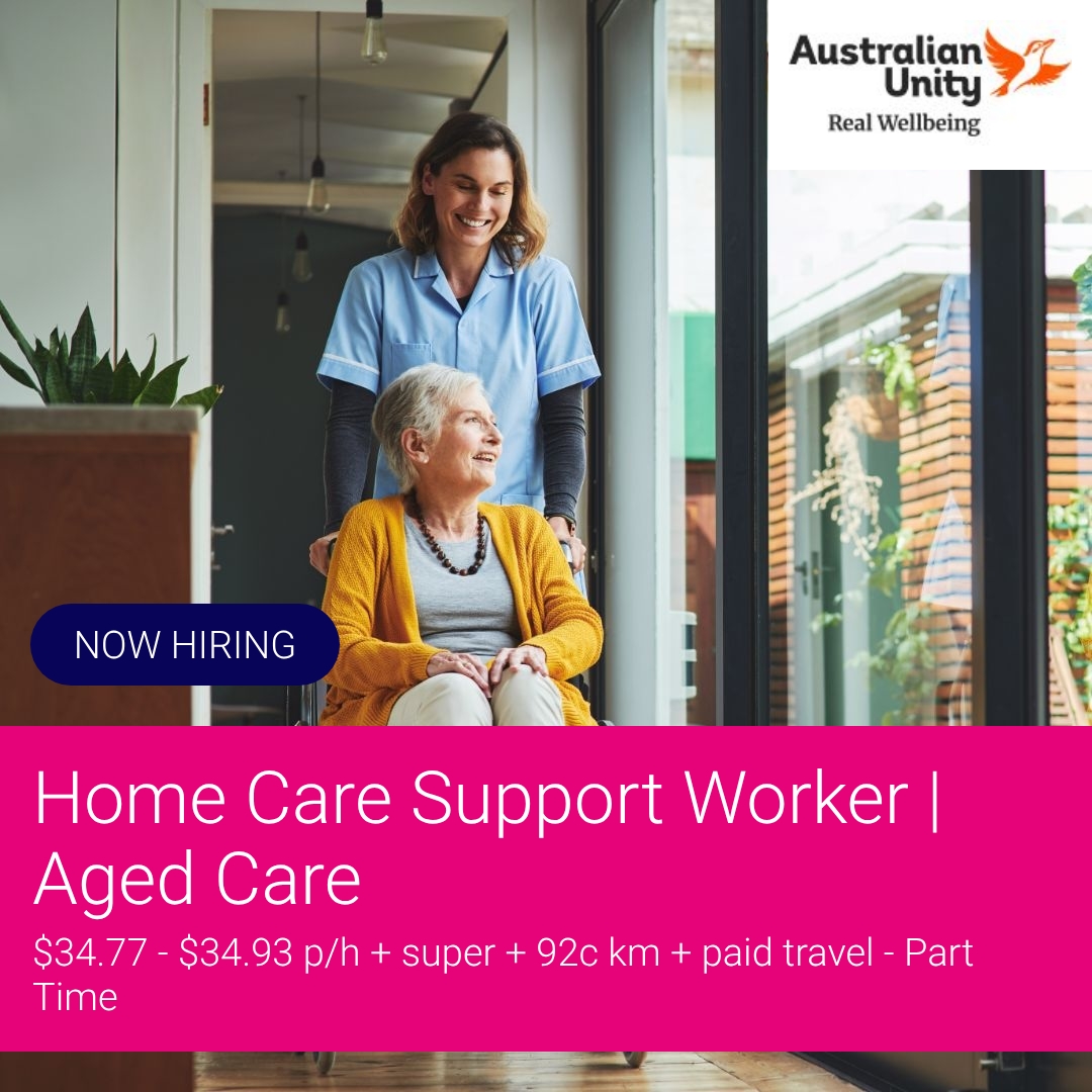 SEEK Facebook ad: Home Care Support Worker | Aged Care