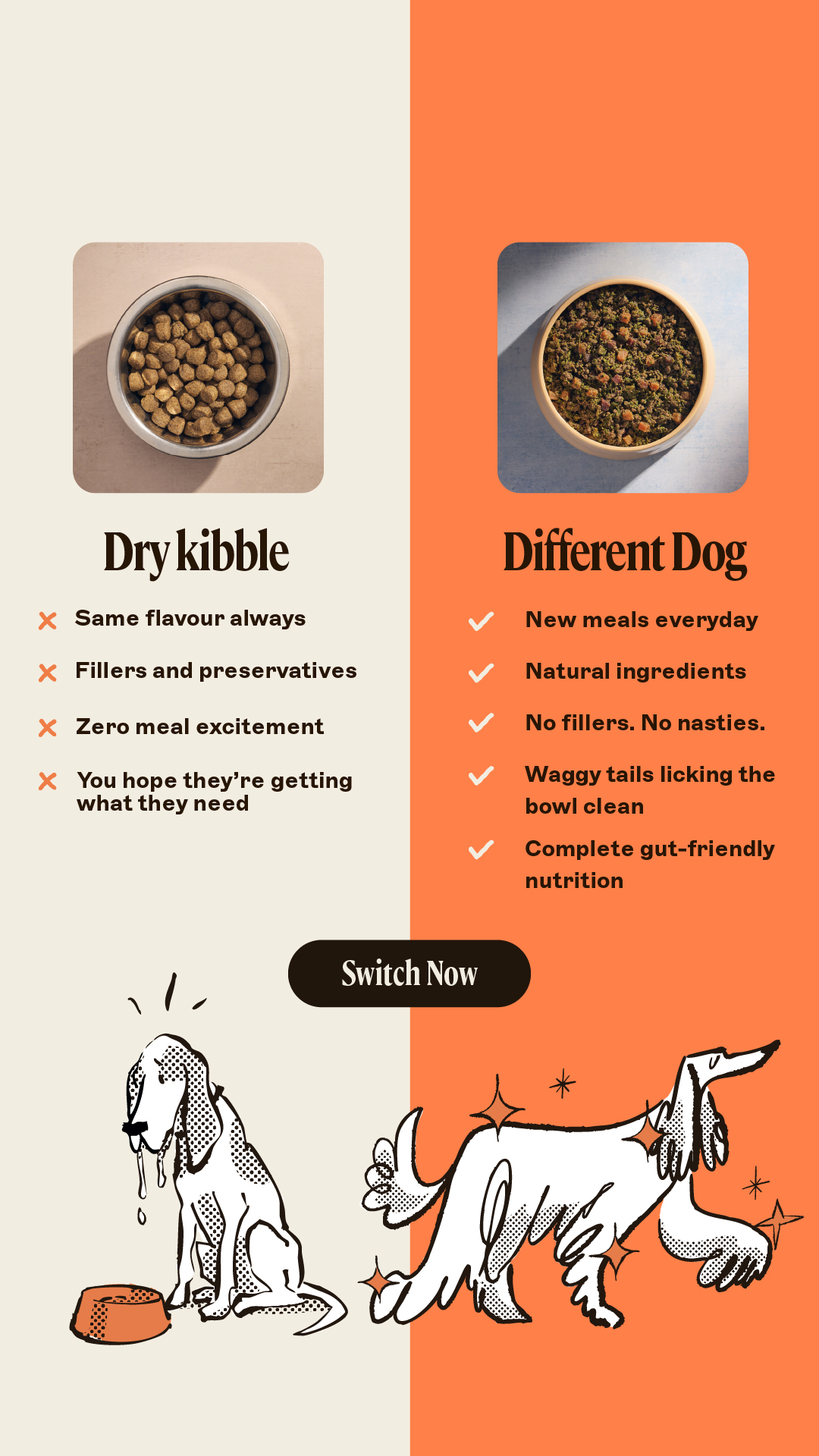 Different Dog Facebook ad