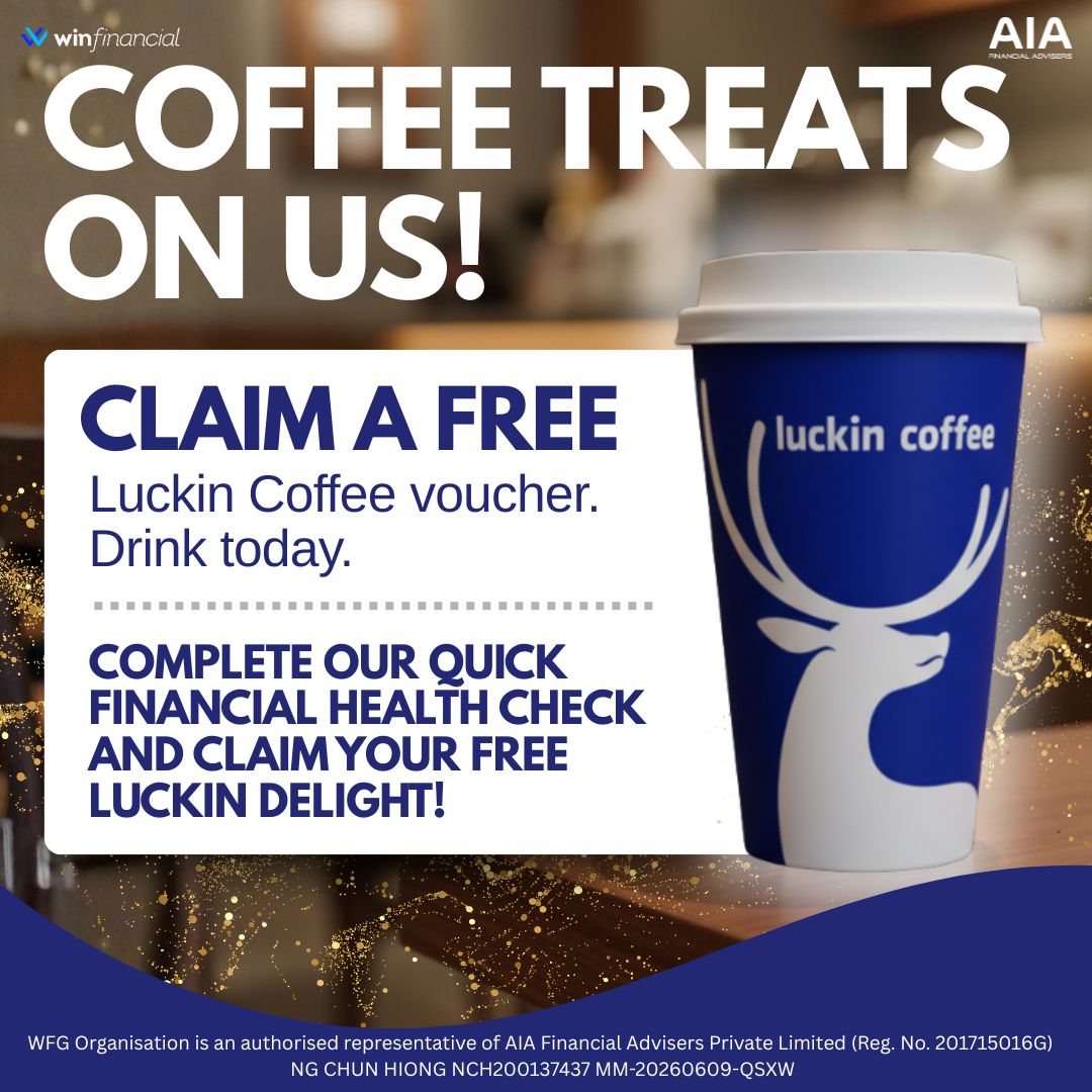 Themoneybees Facebook ad: COFFEE TREATS ON US