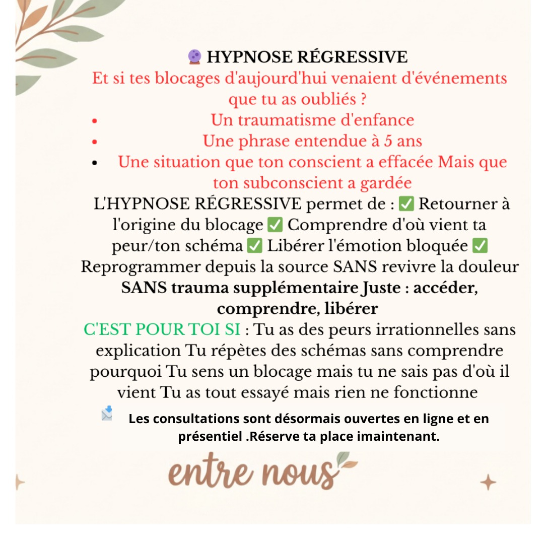 entrenous.hypnotherapie Facebook ad: de soi