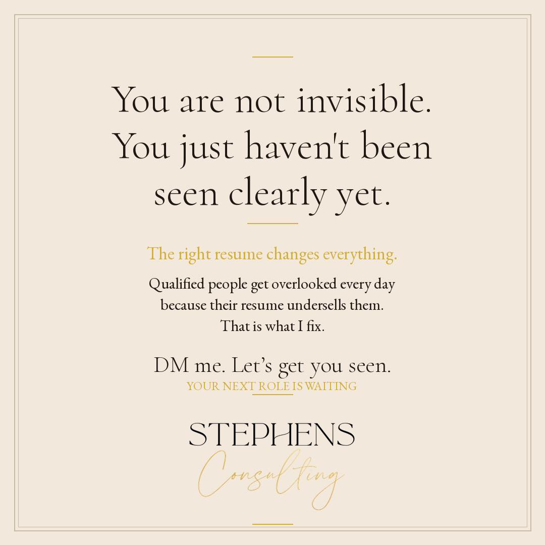 Stephens Consulting LLC: Resume Writing And Career Services Facebook ad: Job hunting can make even the most qualified…