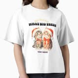 Hevzy, Artist/Designer Facebook ad: OH KITTY WHAT BIG TEETH YOU HAVE! Boxy T-Shirt for Sale by…