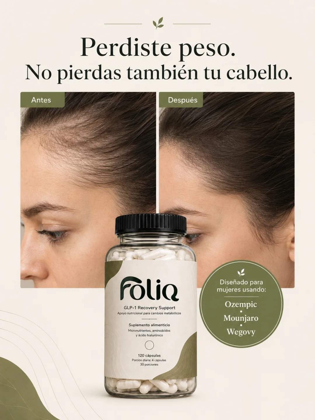 Foliq Facebook ad: Perdiste peso.