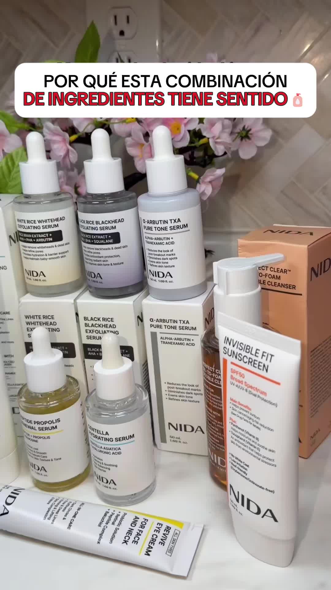 NIDA Skincare Facebook ad: El Set Coreano de 10 Piezas Por Solo $100