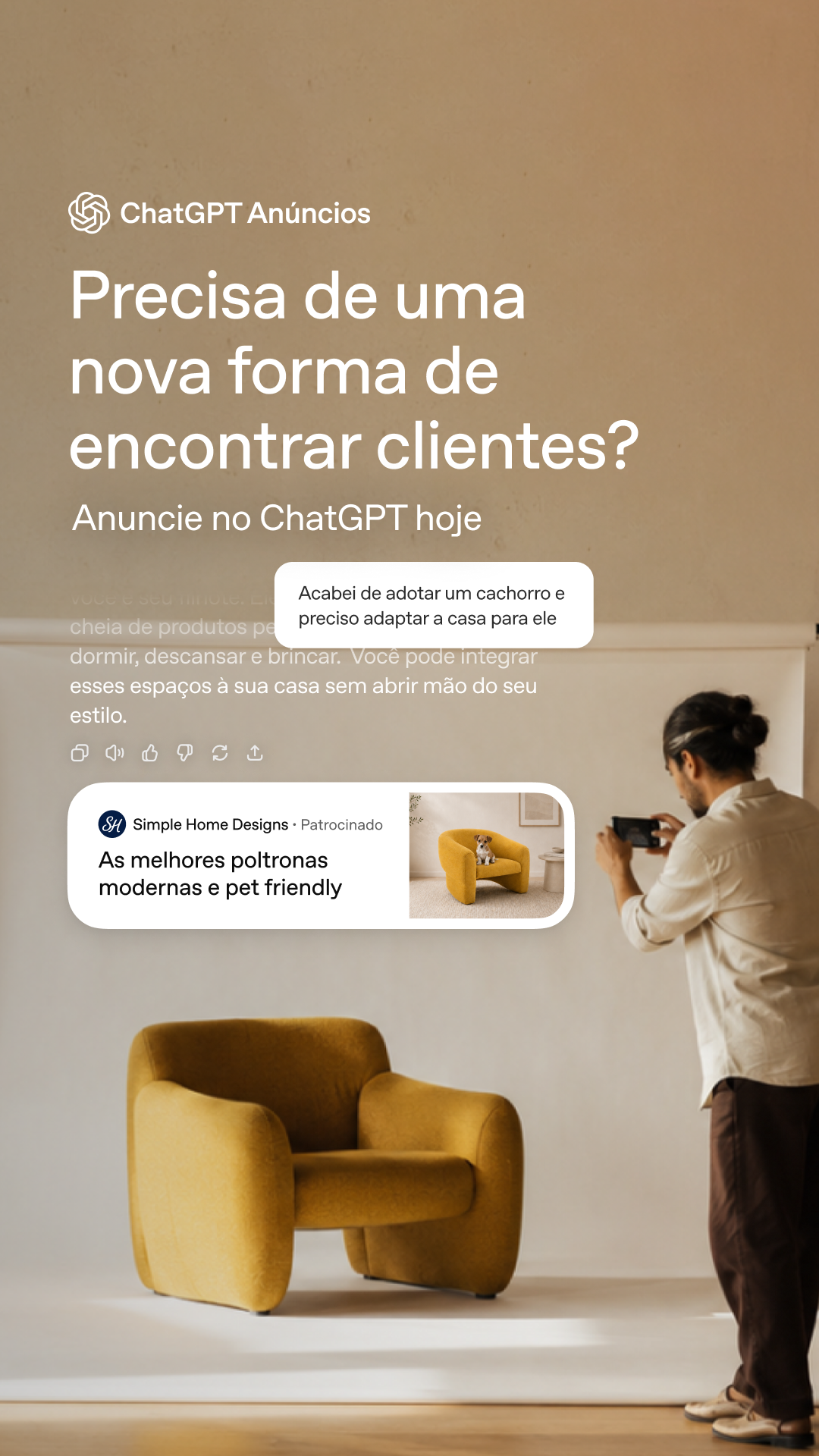 ChatGPT Facebook ad: Anuncie no ChatGPT hoje