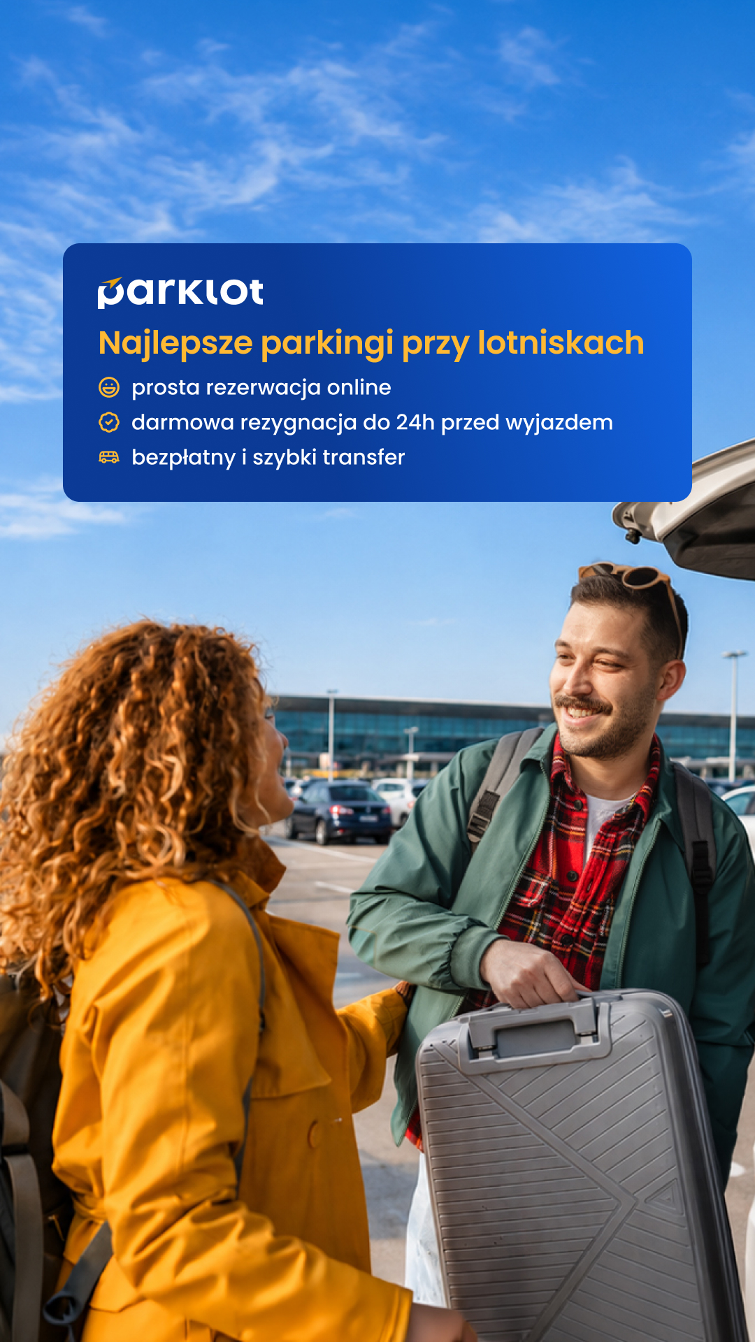 Sieć Parkingów Lotniskowych PARKLOT Facebook ad