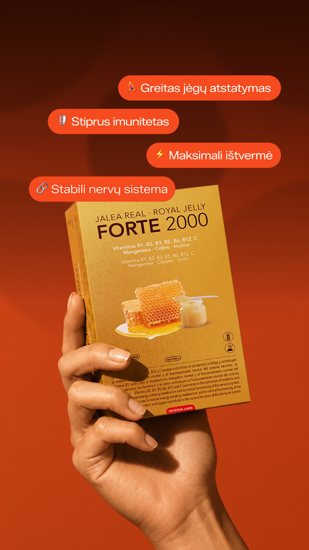 Merita Wellness Facebook ad: 2000 mg bičių pienelio, konkreti investicija į imunitetą…