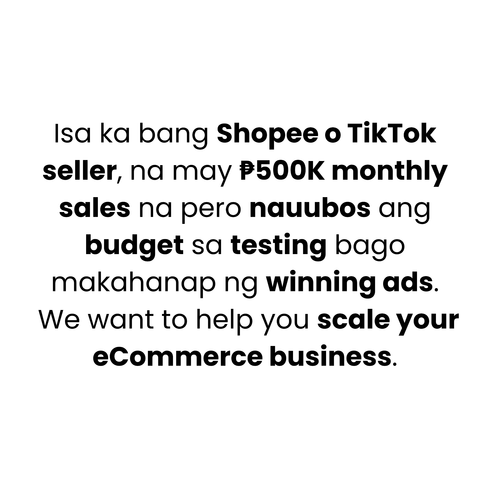 ECOM Accelerator Facebook ad