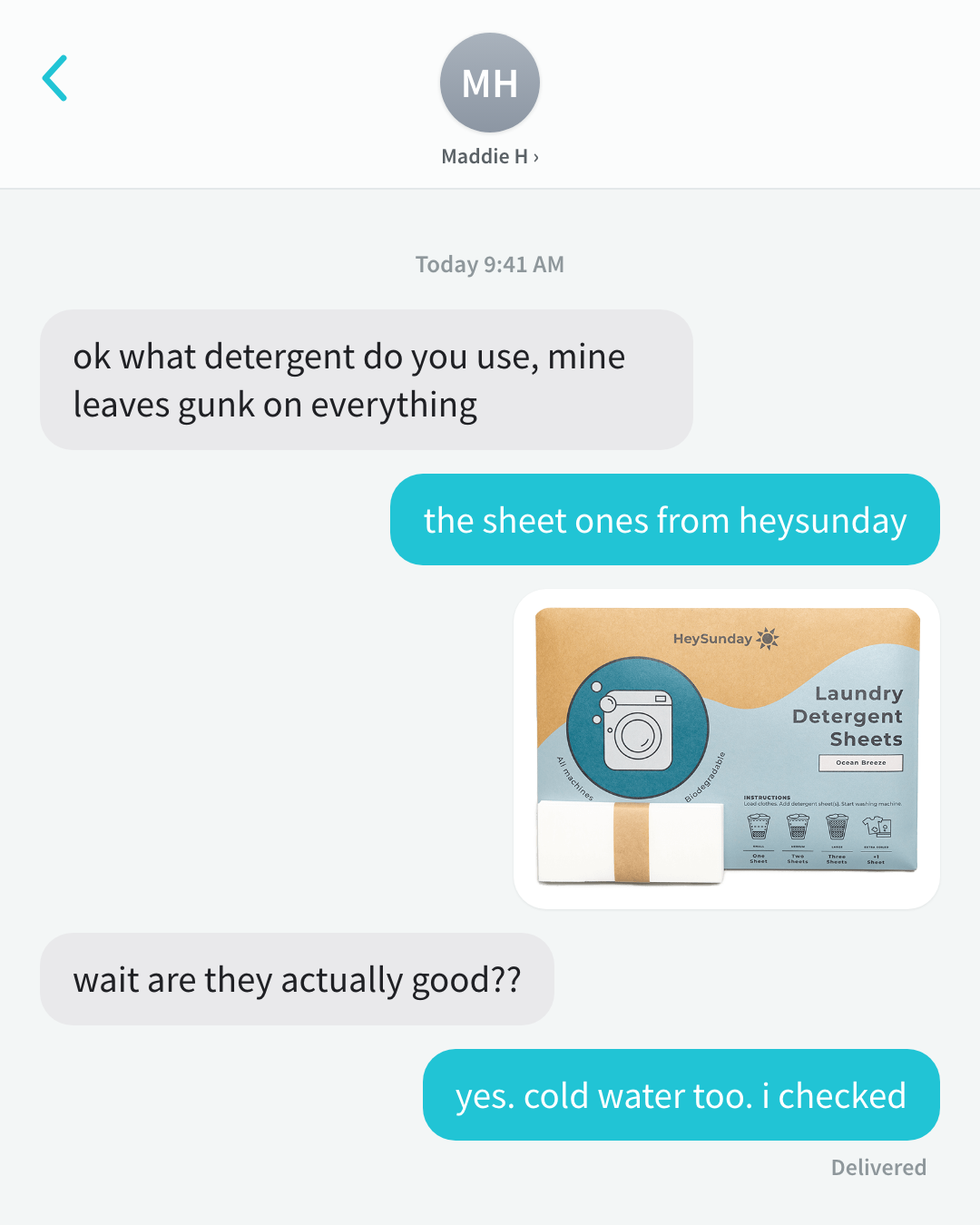 HeySunday Facebook ad
